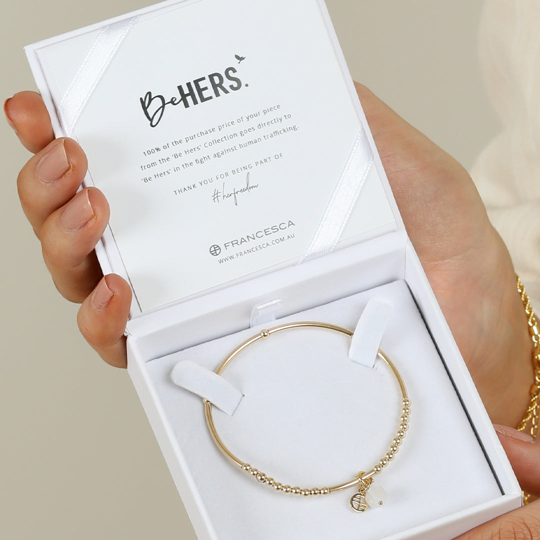 Be Hers Dream Free Awareness Bracelet - Inspirational Wristband for Women, Motivational Gift for Her - Perfect for Daily Wear, Fundraising & Special Occasions