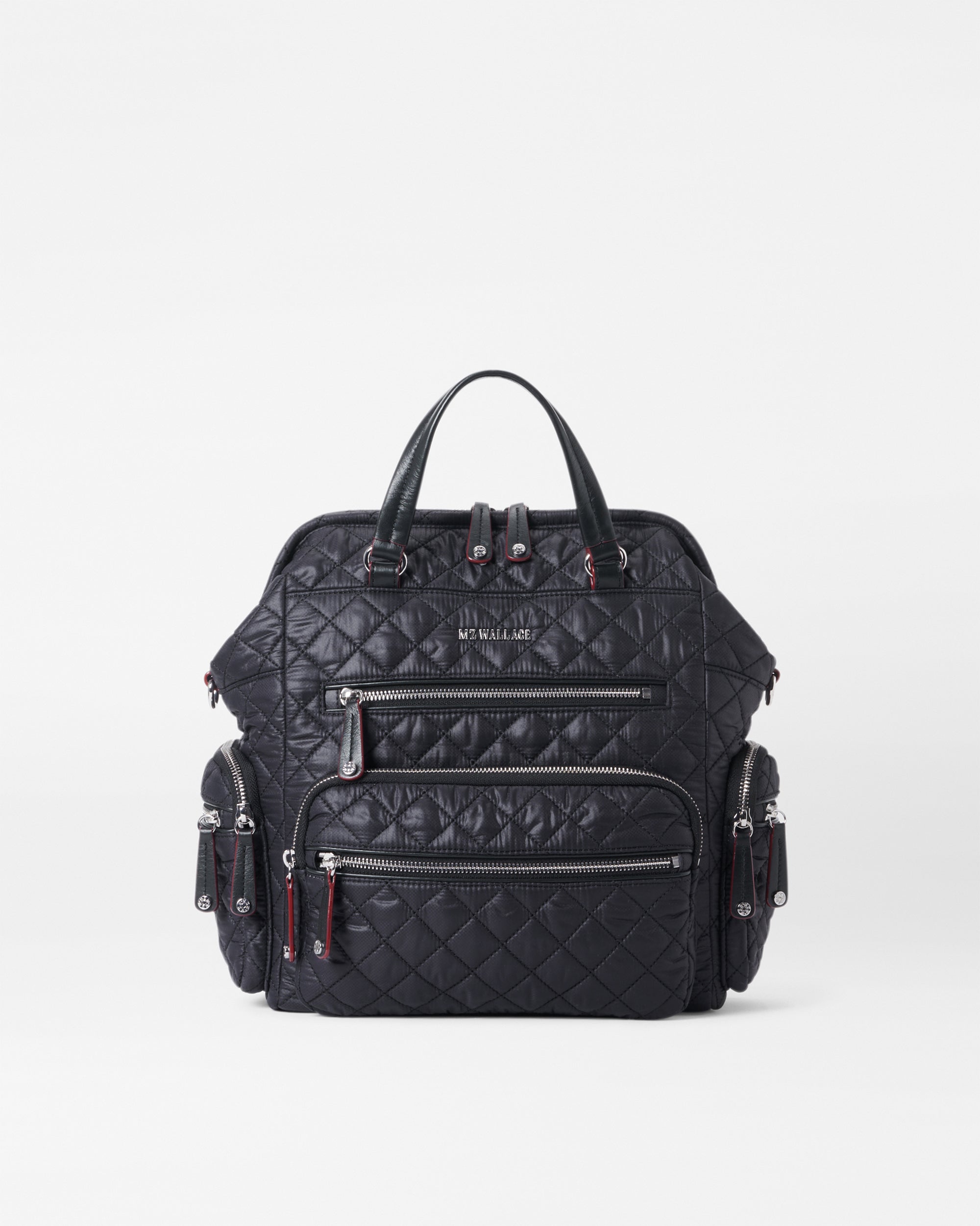 Black Crosby Frame Backpack II - Stylish Durable Laptop Backpack for Men & Women - Perfect for Work, Travel & School