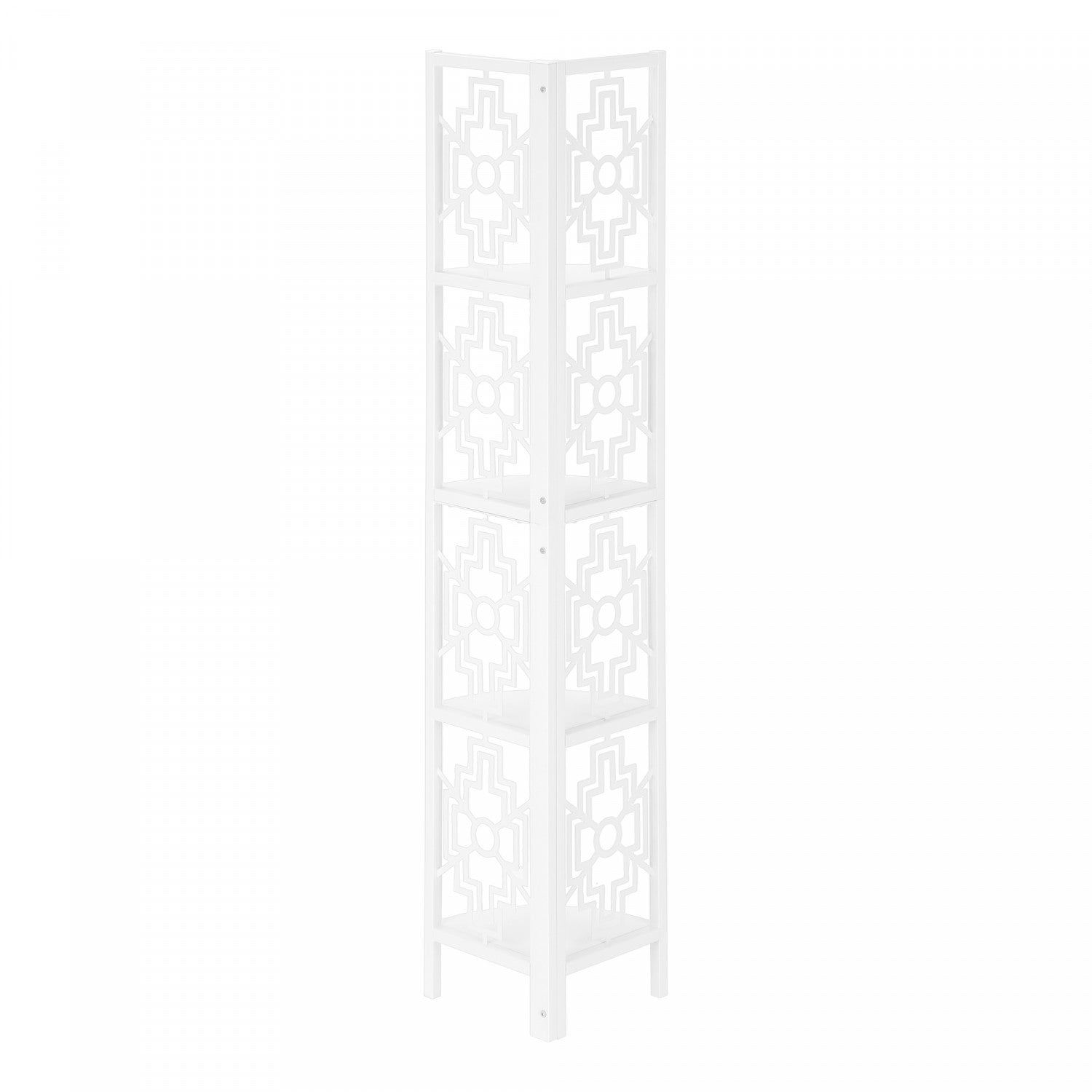 Modern White Tindra Bookcase - Sturdy Wooden Bookshelf for Home, Office & Library - Perfect for Organizing Books, Decor & Storage