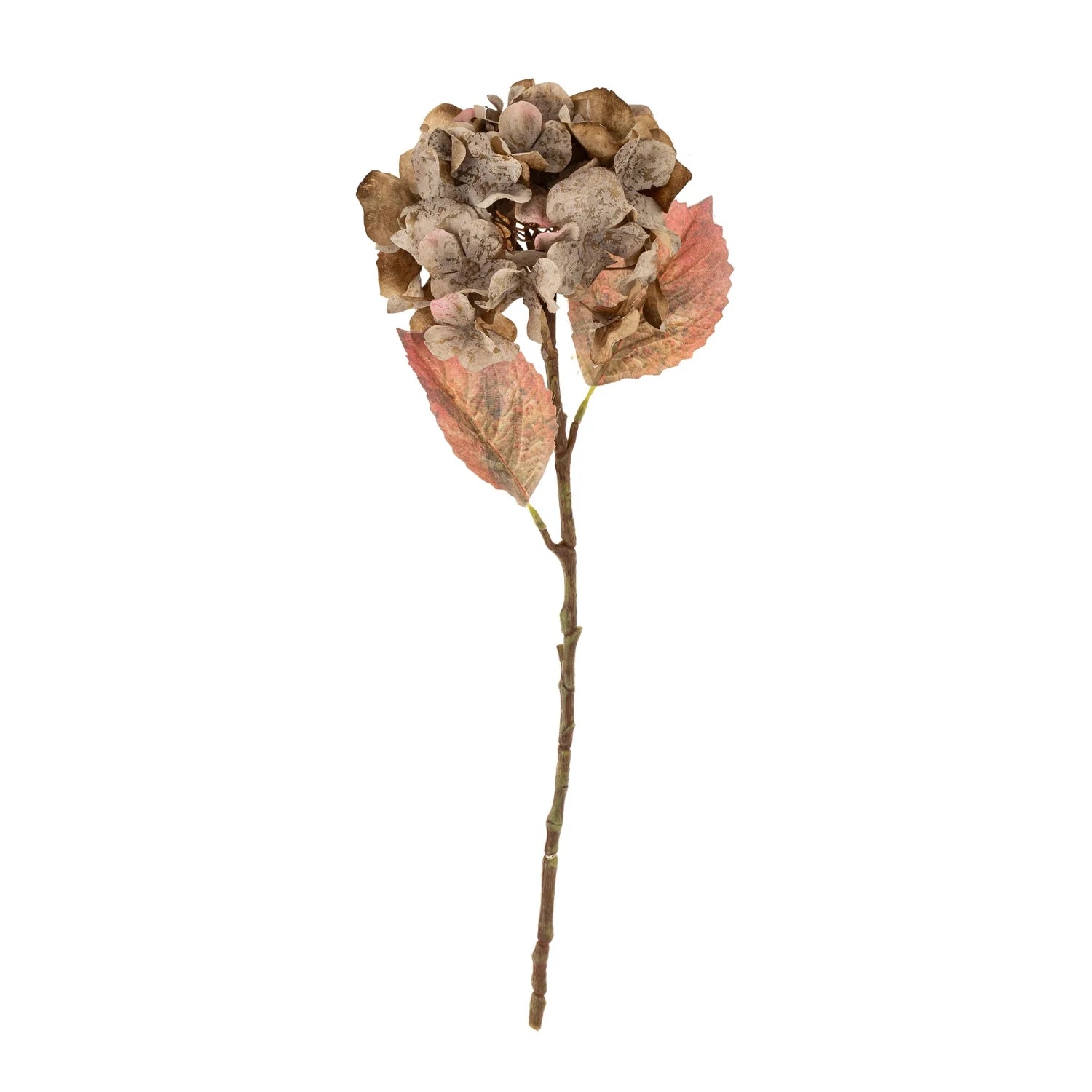 Artificial Grey and Rose Hydrangea Stems - 24