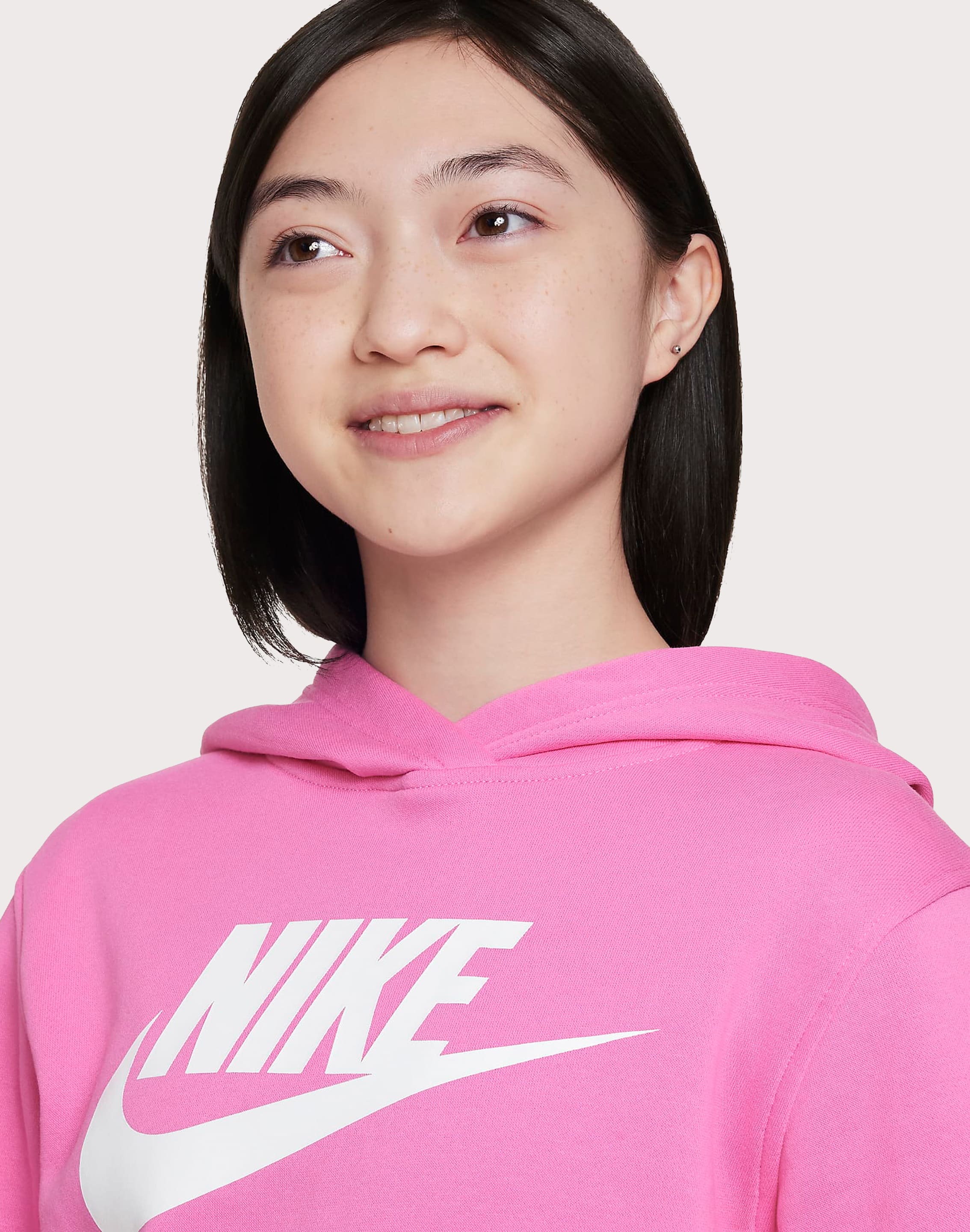 Nike Kids NSW Club Fleece Pink Hoodie - Soft & Warm Pullover for Boys & Girls - Perfect for School, Play & Outdoor Activities