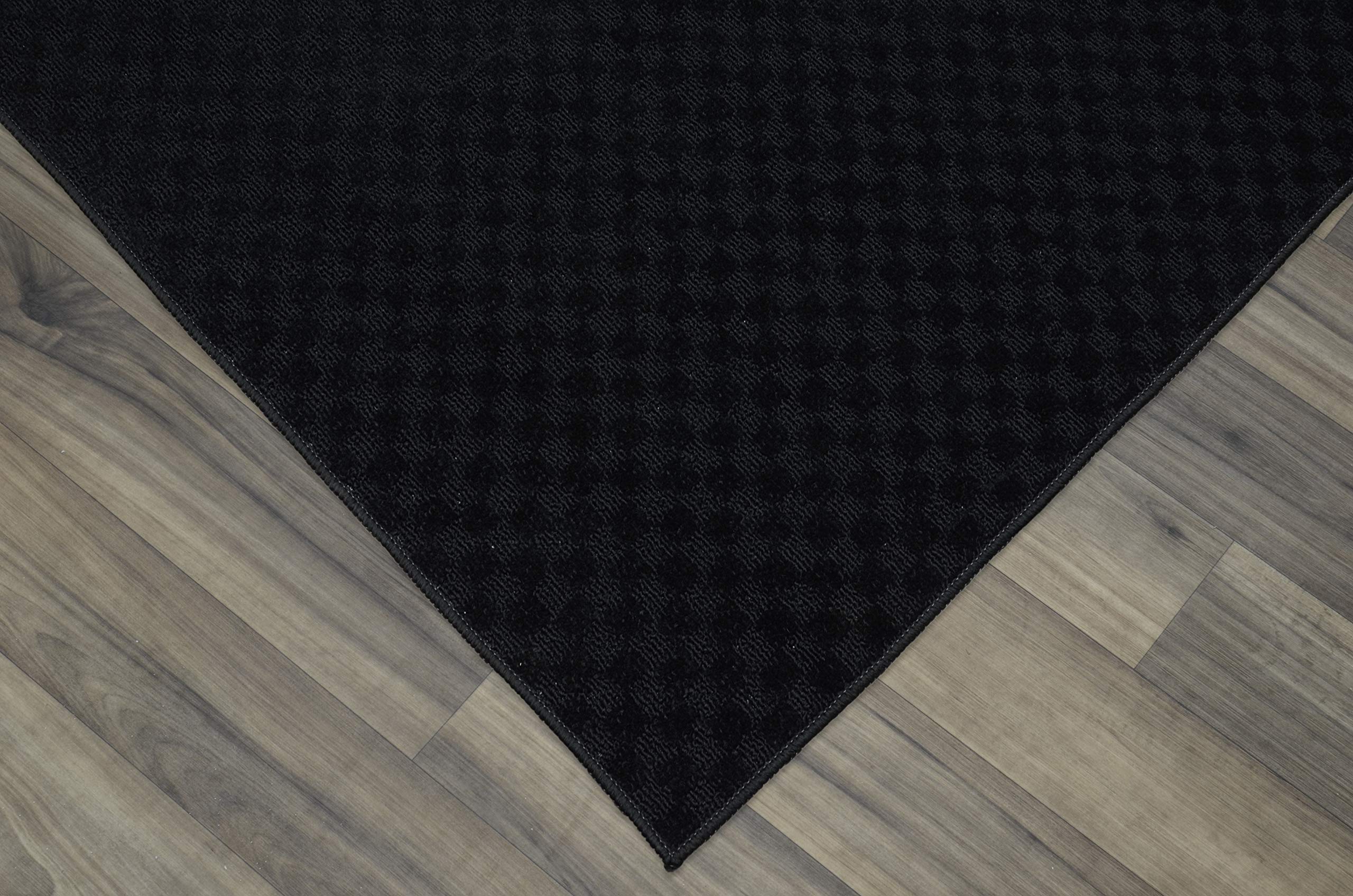 Garland Rug Medallion Area Rug 3x8 Feet Black - Traditional Oriental Design for Living Room, Bedroom & Dining Room Decor