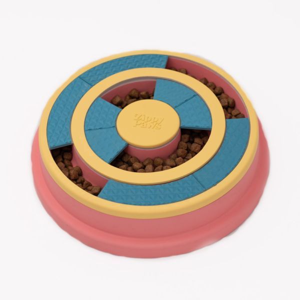Zippy Paws Interactive Dog Puzzle Feeder Bowl - Slow Feeder & Mental Stimulation Toy for Dogs - Perfect for Mealtime Fun and Boredom Relief