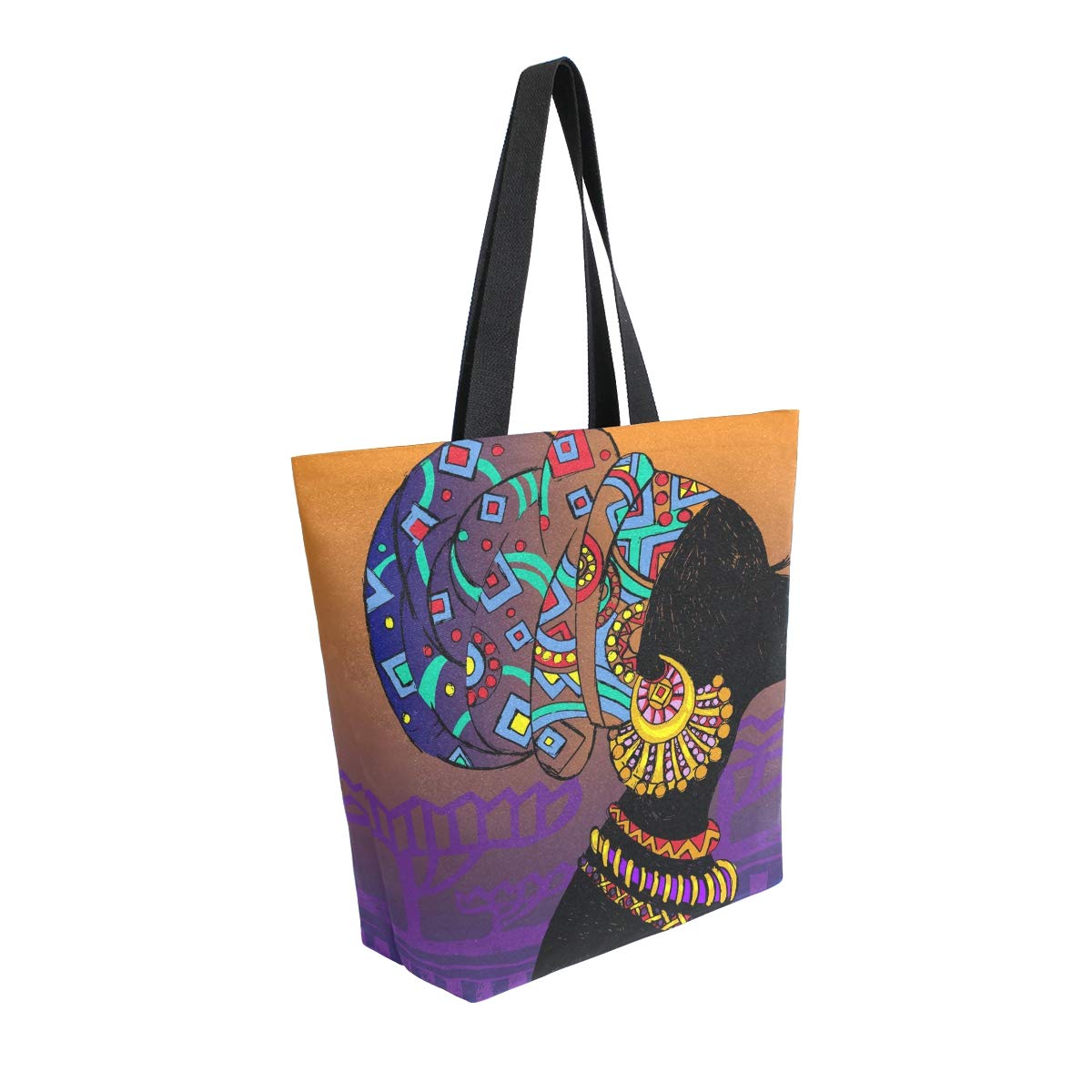 Stylish African American Women's Tote Bag - Large Capacity Work & Travel Shoulder Handbag for Business, Beach & Shopping (Perfect for Office Commute, Weekend Getaways & Daily Errands)