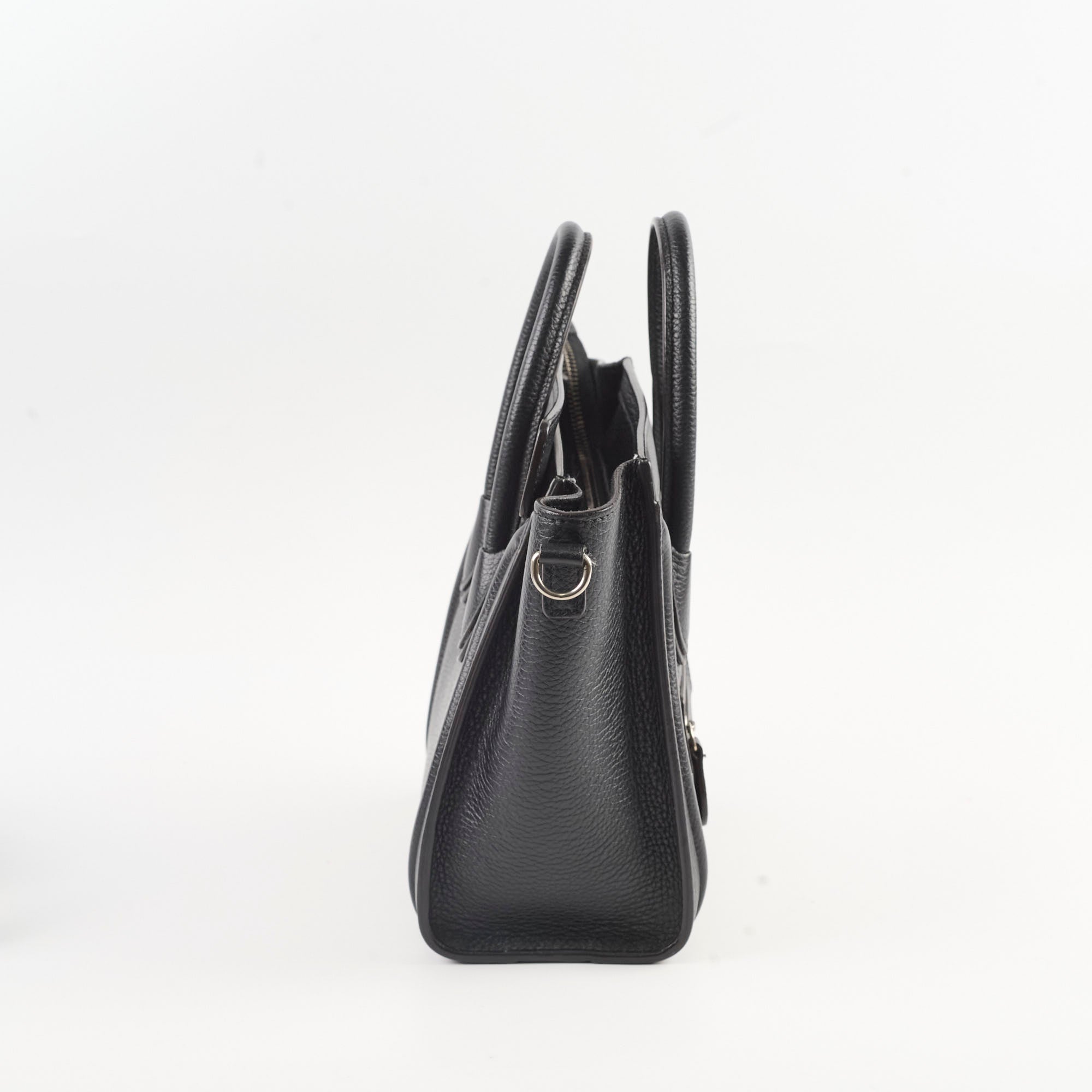 Celine Luggage Nano Black Leather Crossbody Bag - Stylish & Compact Handbag for Women | Perfect for Work, Travel & Everyday Use