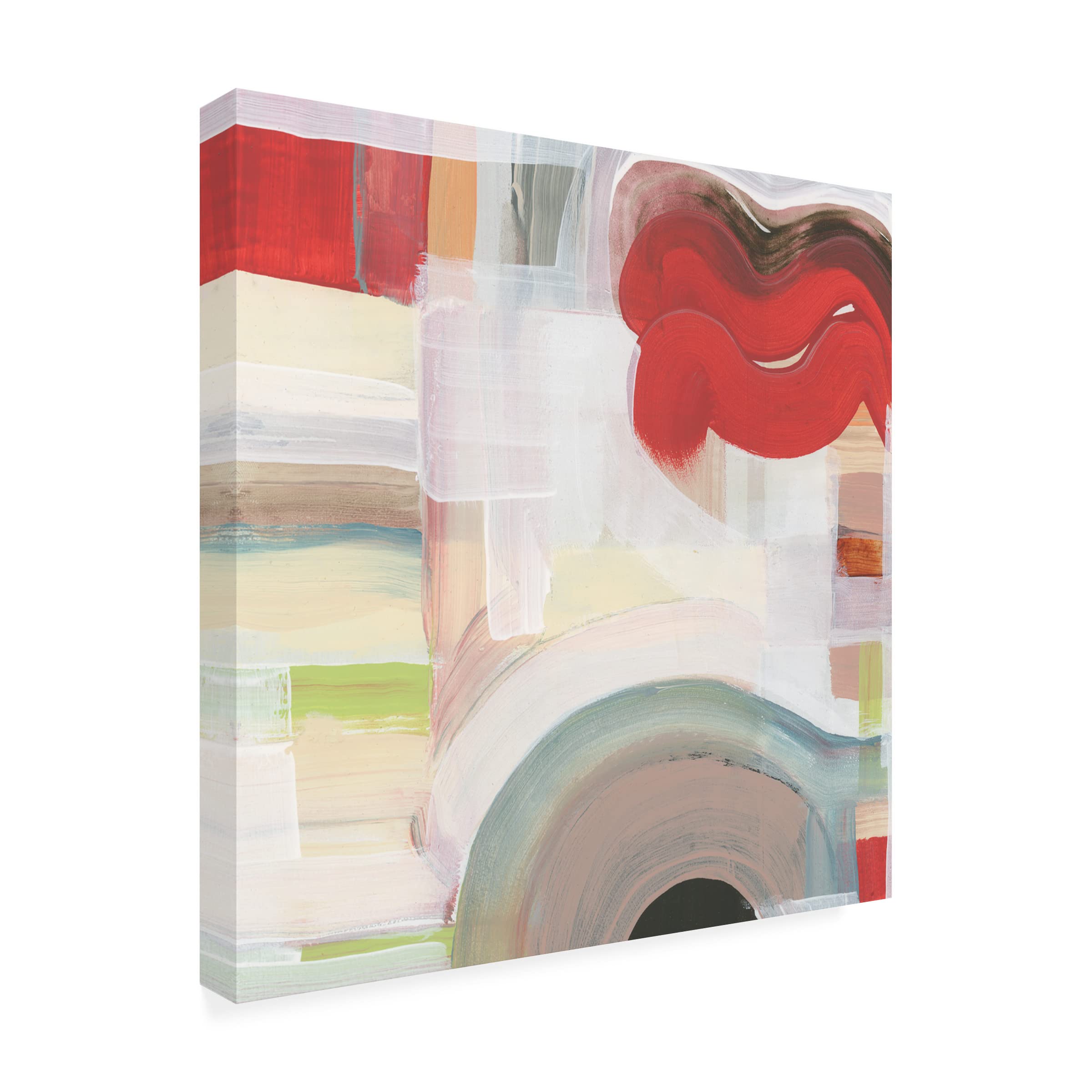Trademark Fine Art 'Red II' Canvas Art Print by Cartissi - Modern Abstract Wall Decor for Living Room, Bedroom & Office