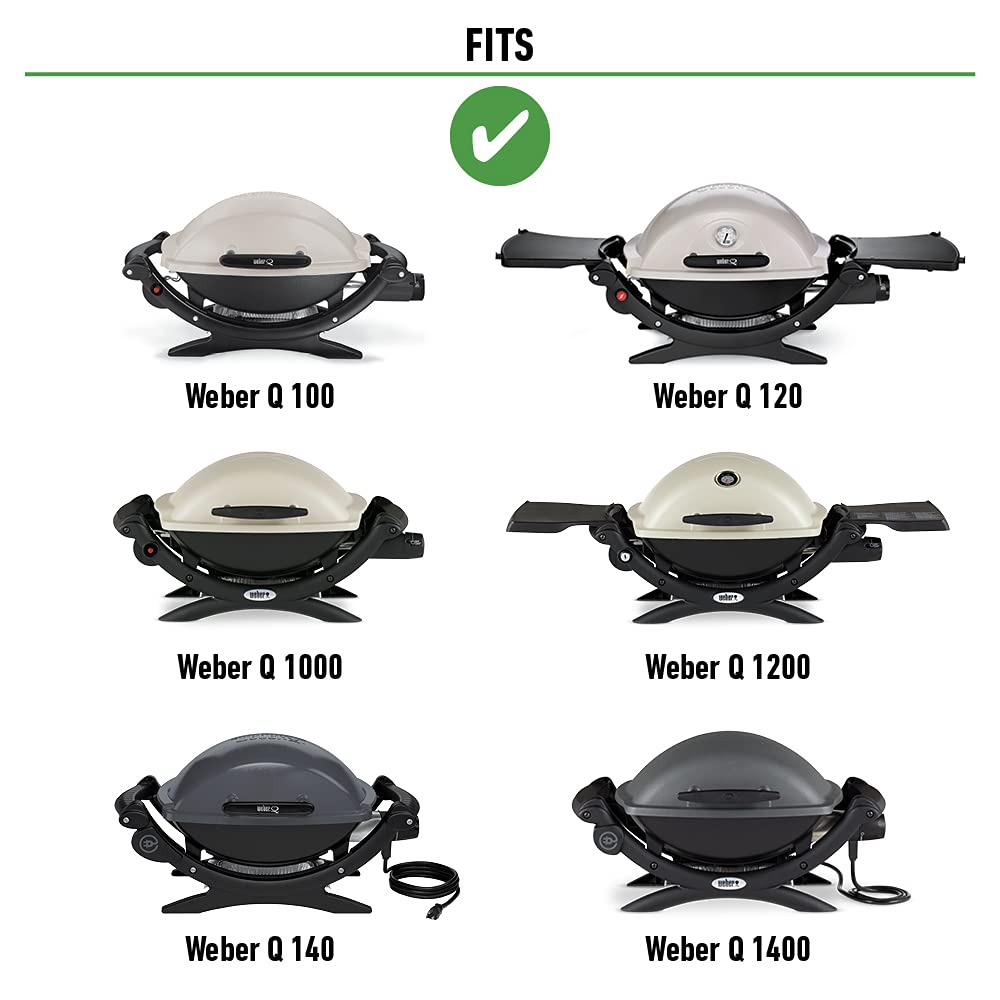 Weber 7644 Porcelain-Enameled Cast-Iron Cooking Grates - 30 x 4.4 x 44.2 cm - Durable BBQ Grill Grates for Weber Gas Grills - Perfect for Backyard Grilling, Camping & Outdoor Cooking