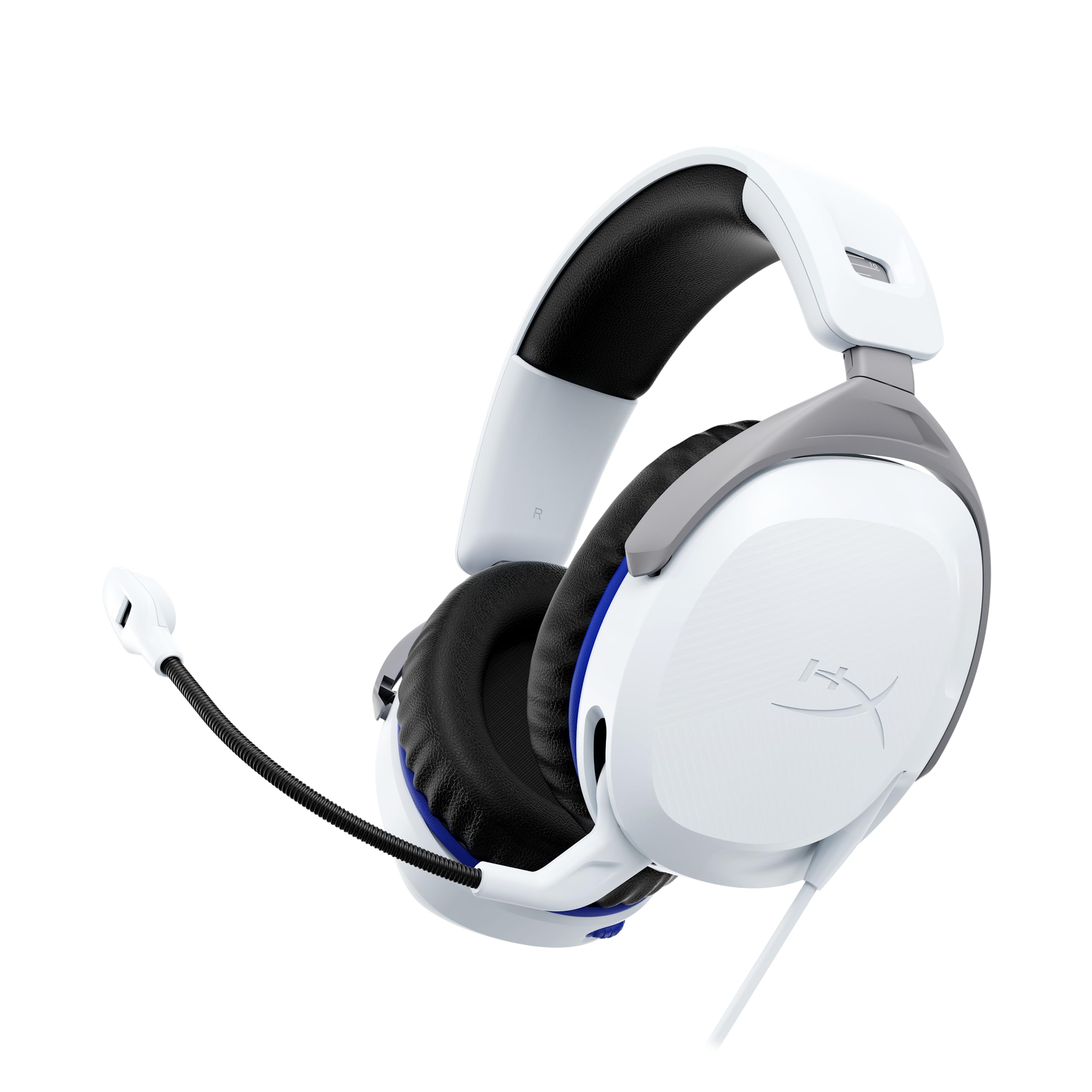 HyperX Cloud Stinger 2 Gaming Headset - Lightweight Wired Headphones with Signature Comfort & Adjustable Headband for PS5, PS4, PC - Perfect for Competitive Gaming & Long Sessions (White)