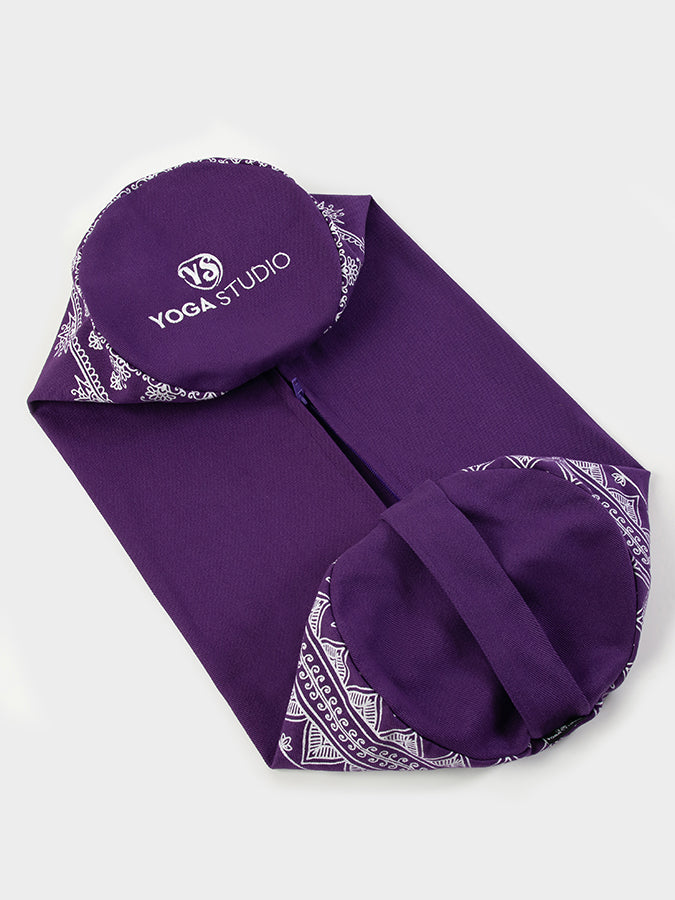 GOTS Certified Organic Cotton Yoga Bolster Cover - Eco-Friendly Replacement for Yoga Studio & Home Practice - Perfect for Meditation, Restorative Yoga & Relaxation