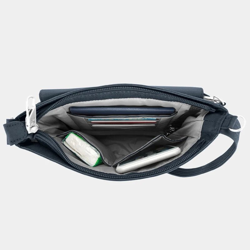 Travelon Anti Theft Classic Mini Shoulder Bag - Secure Crossbody Purse for Women | RFID Blocking & Slash Resistant | Perfect for Travel, Commuting & Daily Use
