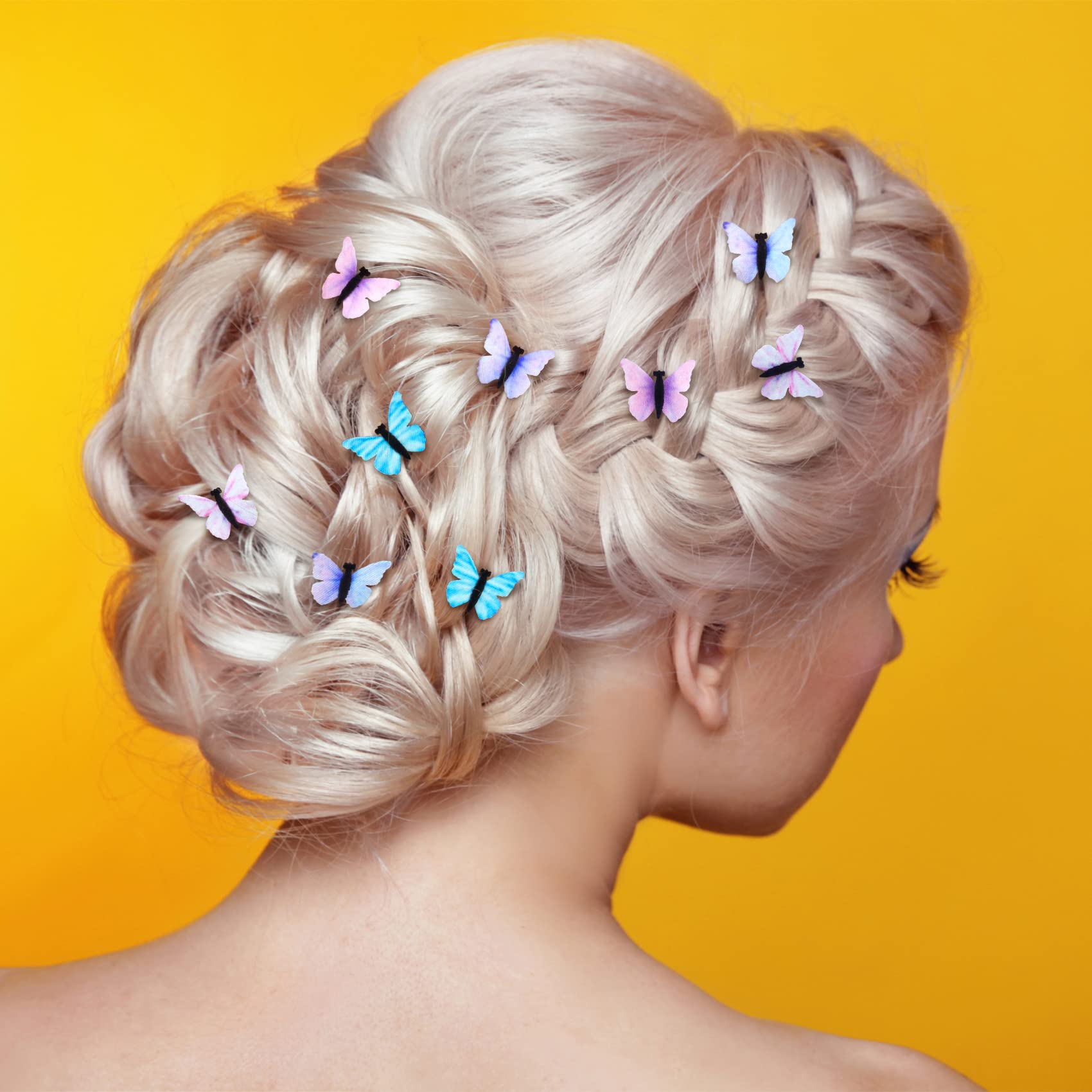 PAGOW 30PCS Butterfly Hair Clips for Women - Fashionable Pearl Bobby Pins & Barrettes Hair Accessories Set (10 Styles, 3PCS Each) - Perfect for Christmas, Valentine's Day, Parties & Everyday Styling