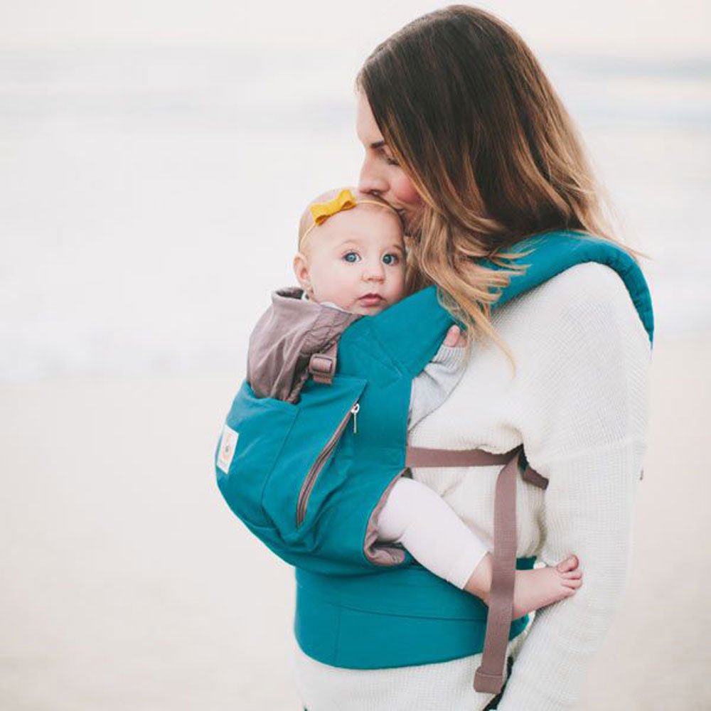 ERGObaby Original Baby Carrier - Soft & Comfortable Infant Carrier for Newborn to Toddler (Teal) | Perfect for Hands-Free Parenting, Travel, Hiking & Everyday Use
