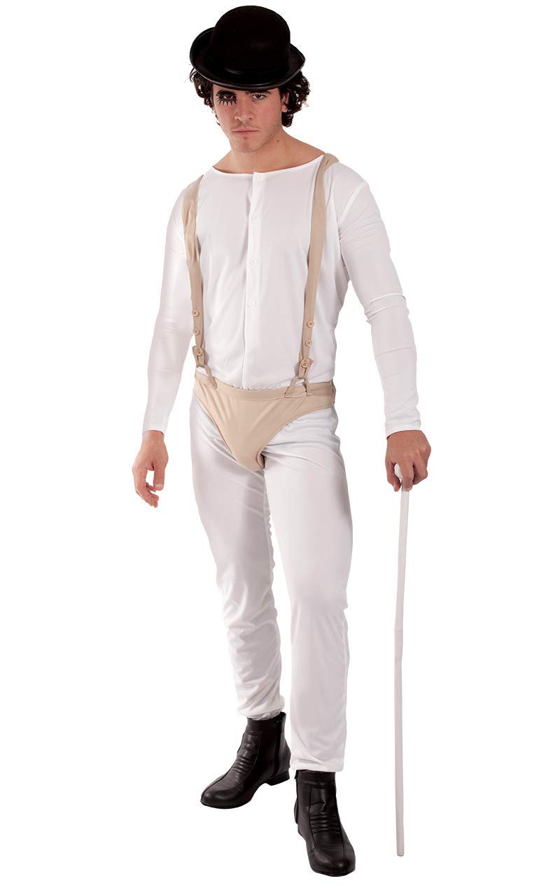 Clockwork Orange Delinquent Man Adult Costume - Halloween, Cosplay & Movie Theme Party Outfit