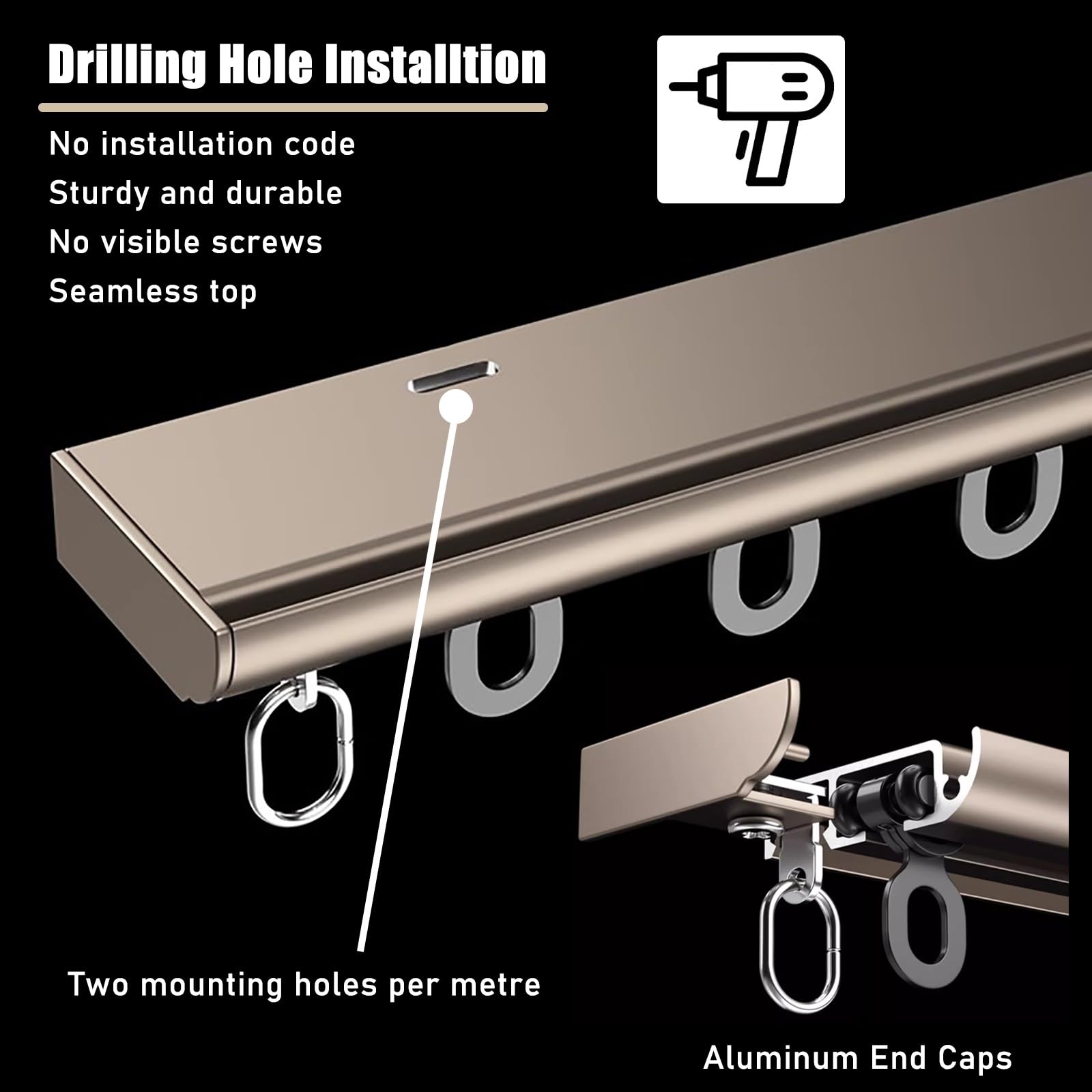 Heavy Duty Aluminum Ceiling Mount Curtain Track System - 28ft/8.5m White Hospital Thin Curtain Rod for Drop Ceiling, Room Divider in Living Room & Bedroom | Durable Home & Office Partition Solution