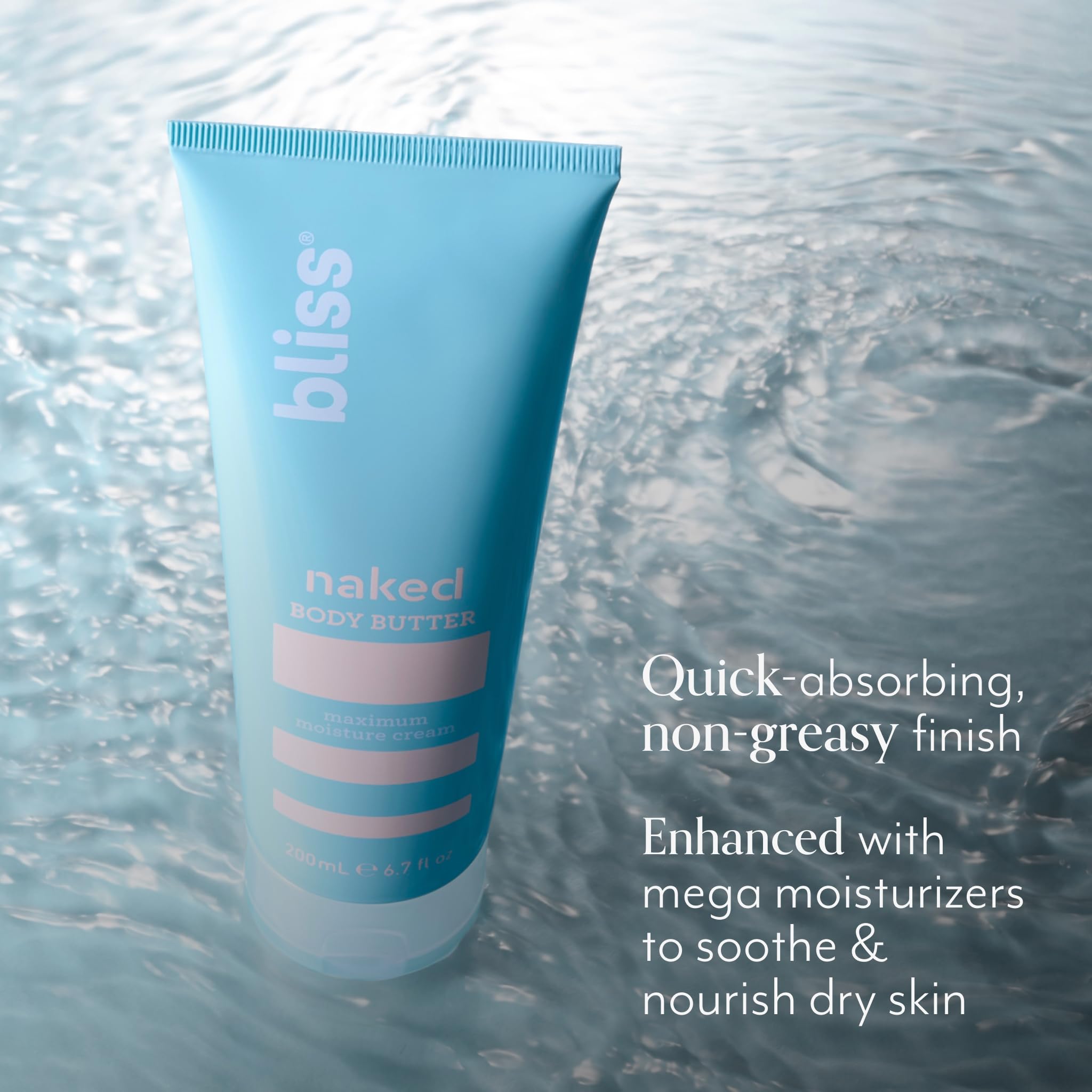 Bliss Body Butter - Ultra Hydrating Moisturizer for Dry Skin, 6.7 fl oz - Perfect for Daily Use & Post-Shower Hydration