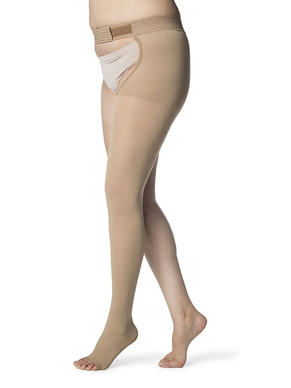 Sigvaris Opaque Thigh High Compression Stockings with Waist Attachment - 20-30 mmHg for Women - Medical Grade Support for Varicose Veins, Lymphedema & Pregnancy - Perfect for Travel, Work & Daily Comfort