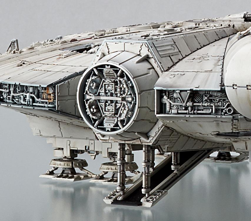 Bandai Star Wars Millennium Falcon Model Kit (The Rise of Skywalker Version) - Build & Display Your Own Iconic Star Wars Ship for Collectors & Fans