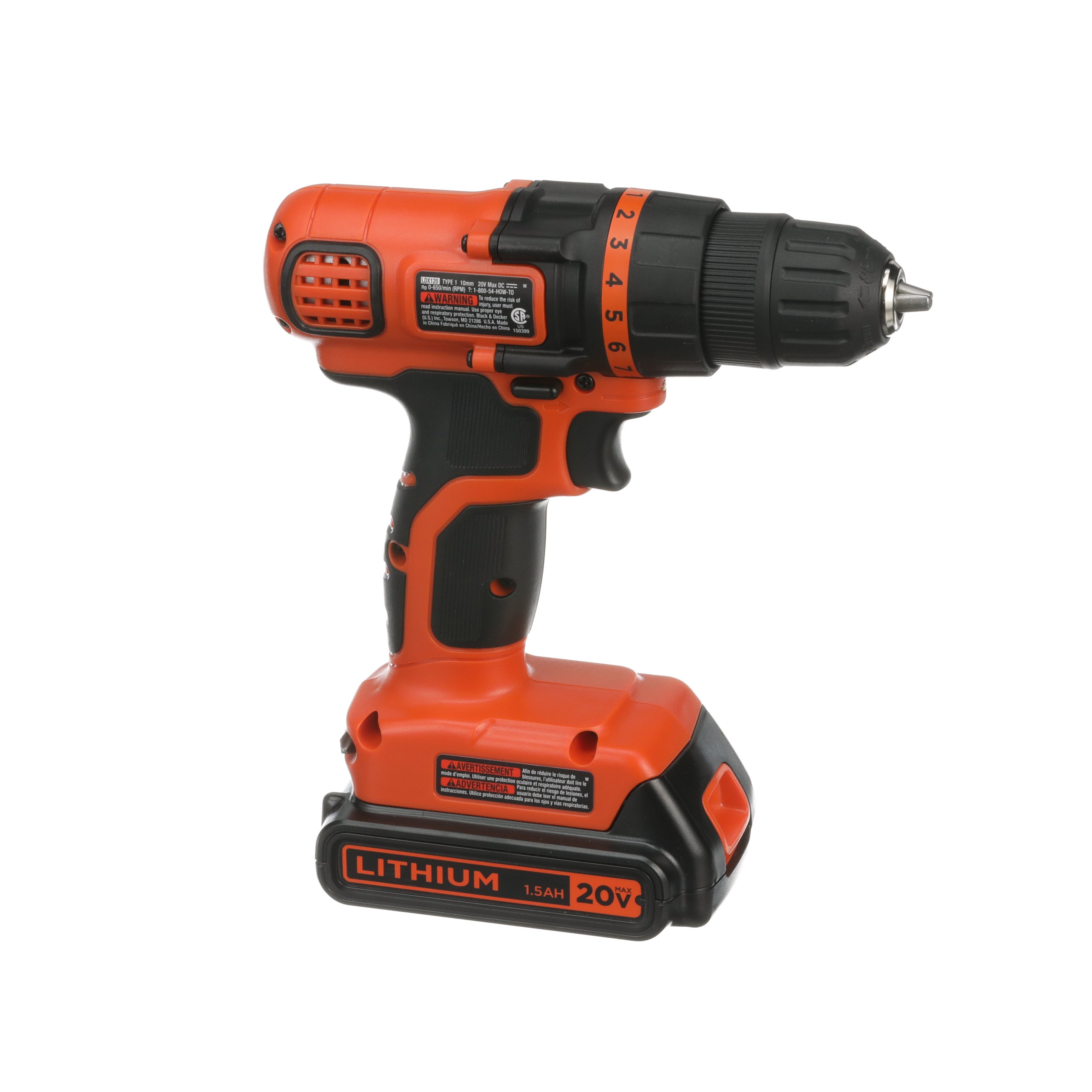 20V MAX Cordless Lithium-Ion Drill Driver Kit - Powerful & Lightweight for DIY Projects, Home Repairs, and Woodworking