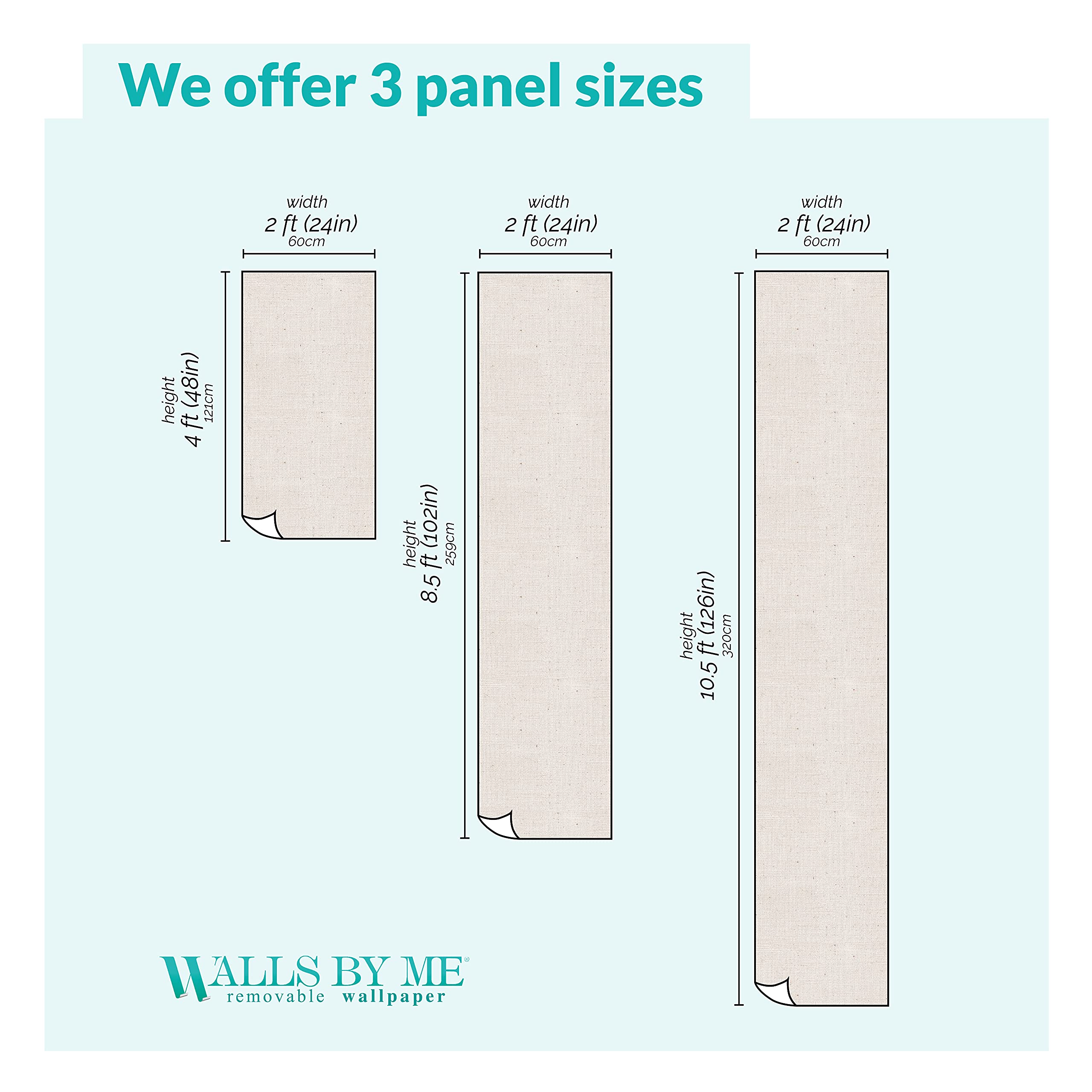 Walls By Me Grey Shiplap Peel and Stick Removable Wallpaper - 2ft x 10.5ft (61x320cm) Textured Self-Adhesive Wall Covering - Perfect for Bedrooms, Living Rooms, and Home Office Decor