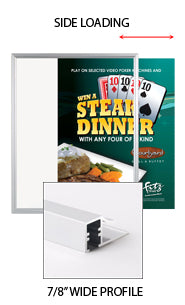 40x50 Extra Large Metal Poster Frame - Quick Change Beveled Design for Wall Art, Photos & Signs | Perfect for Home, Office & Retail Displays