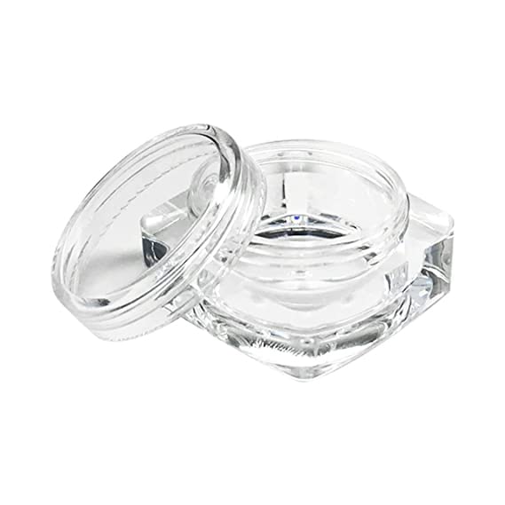 12-Piece 5g Clear Acrylic Cosmetic Containers with Lids - Perfect for Creams, Lip Balm, Body Butter, Essential Oils & Makeup Storage - Ideal for DIY Beauty Products, Travel Toiletries & Salon Organization