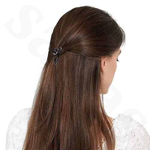 WindSun Small Hair Claw Clips Combo Pack - 6pcs Transparent Butterfly Hair Clasps for Women & Girls | Korean-Made Acrylic Hair Accessories | Perfect for School, Work, and Everyday Styling