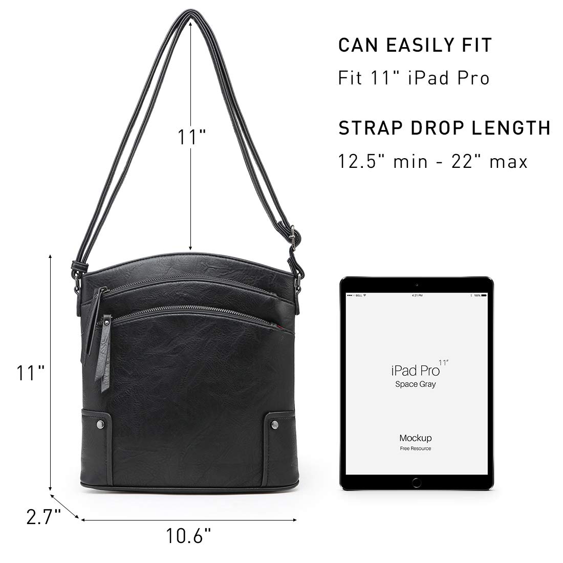 VONMAY Women's Crossbody Bag with Multiple Pockets - Stylish Shoulder Purse for Everyday Use, Travel & Shopping