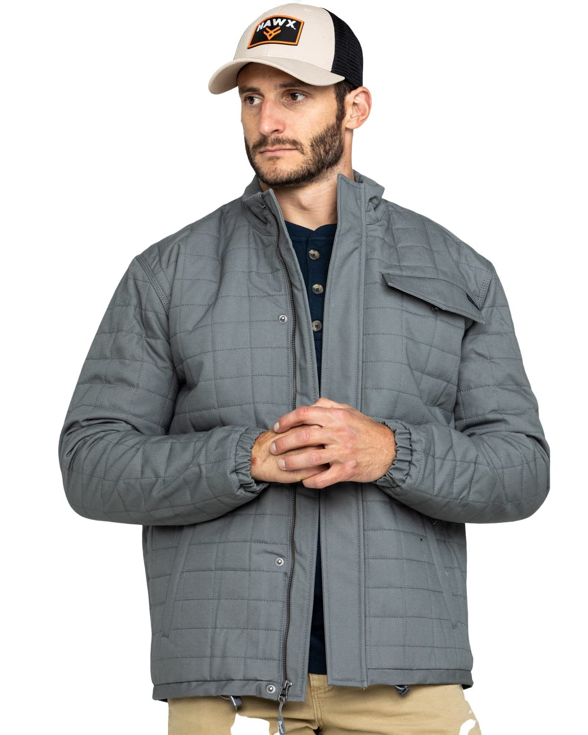 Wrangler Men's Chore Jacket - Durable Workwear for Outdoor & Casual Wear | Heavy-Duty Denim Jacket for Farming, Hiking & Everyday Use