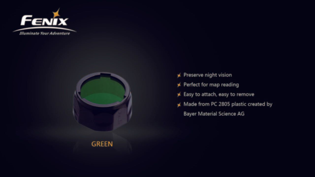 Fenix AOF S Flashlight with Filter Adapter - High-Power Tactical Light for Camping, Hunting & Emergency Use