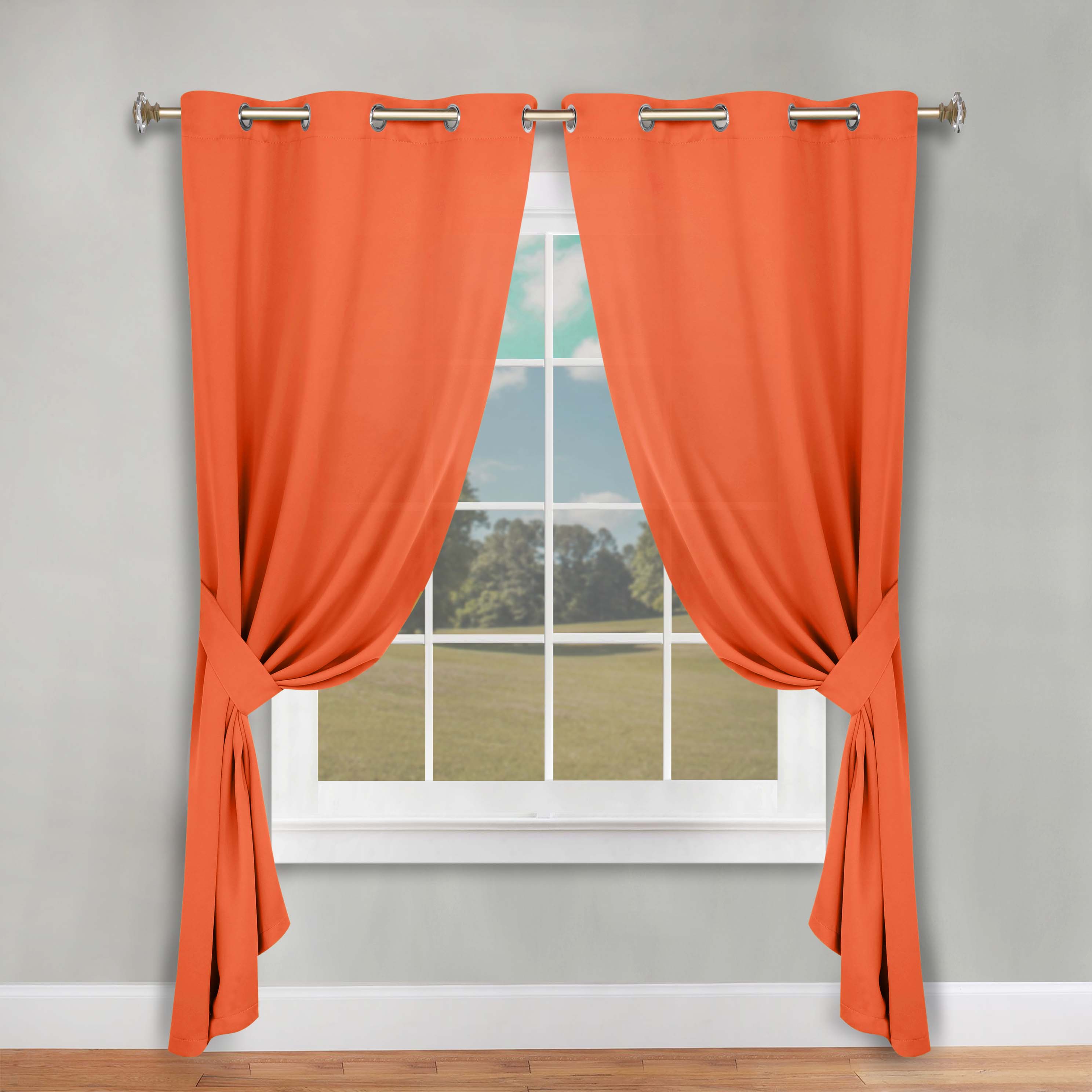 Premium Blackout Curtains Set of 2 - 100% Room Darkening, Machine Washable & Noise Reducing for Bedroom, Nursery & Home Theater