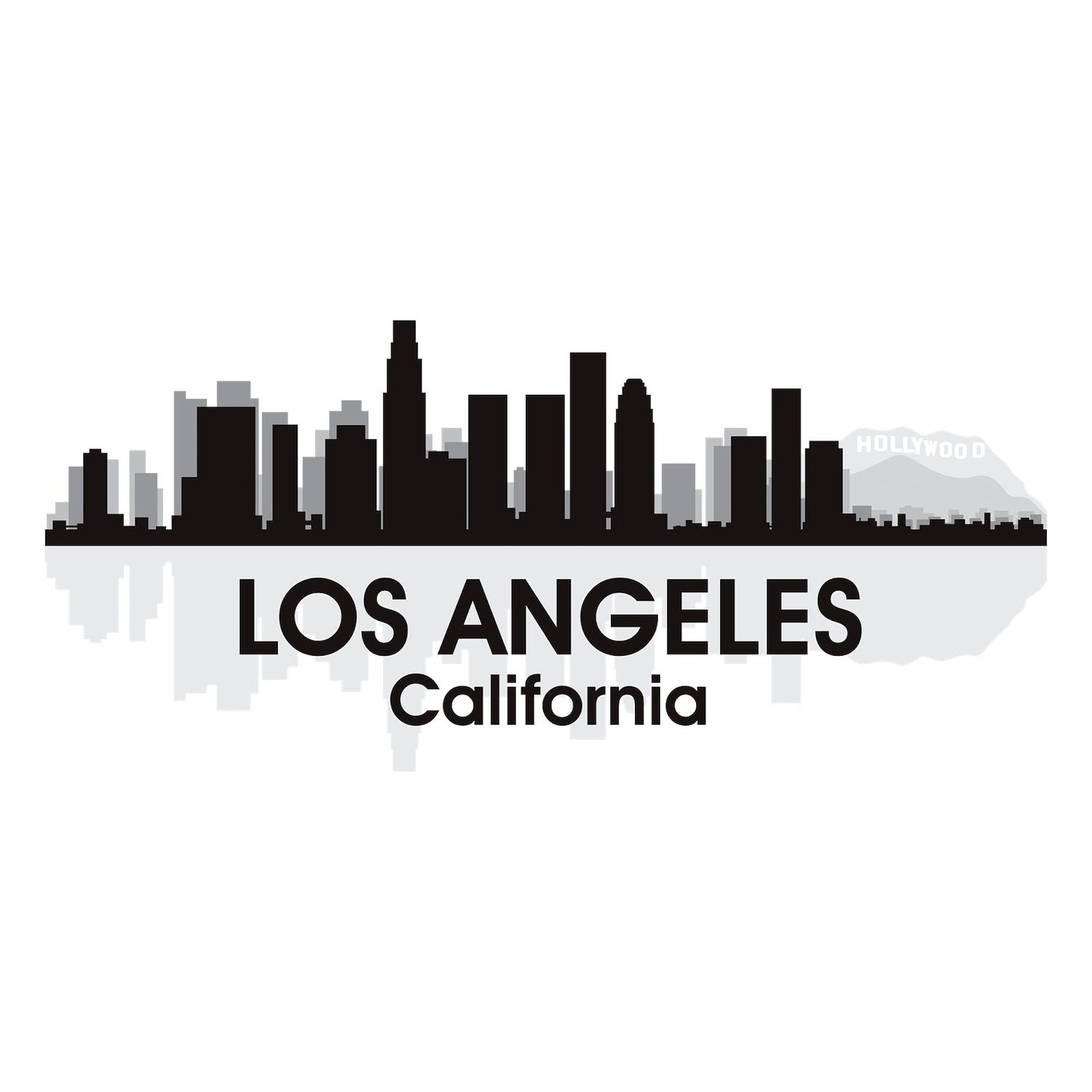 Los Angeles Skyline Square Sticker 3