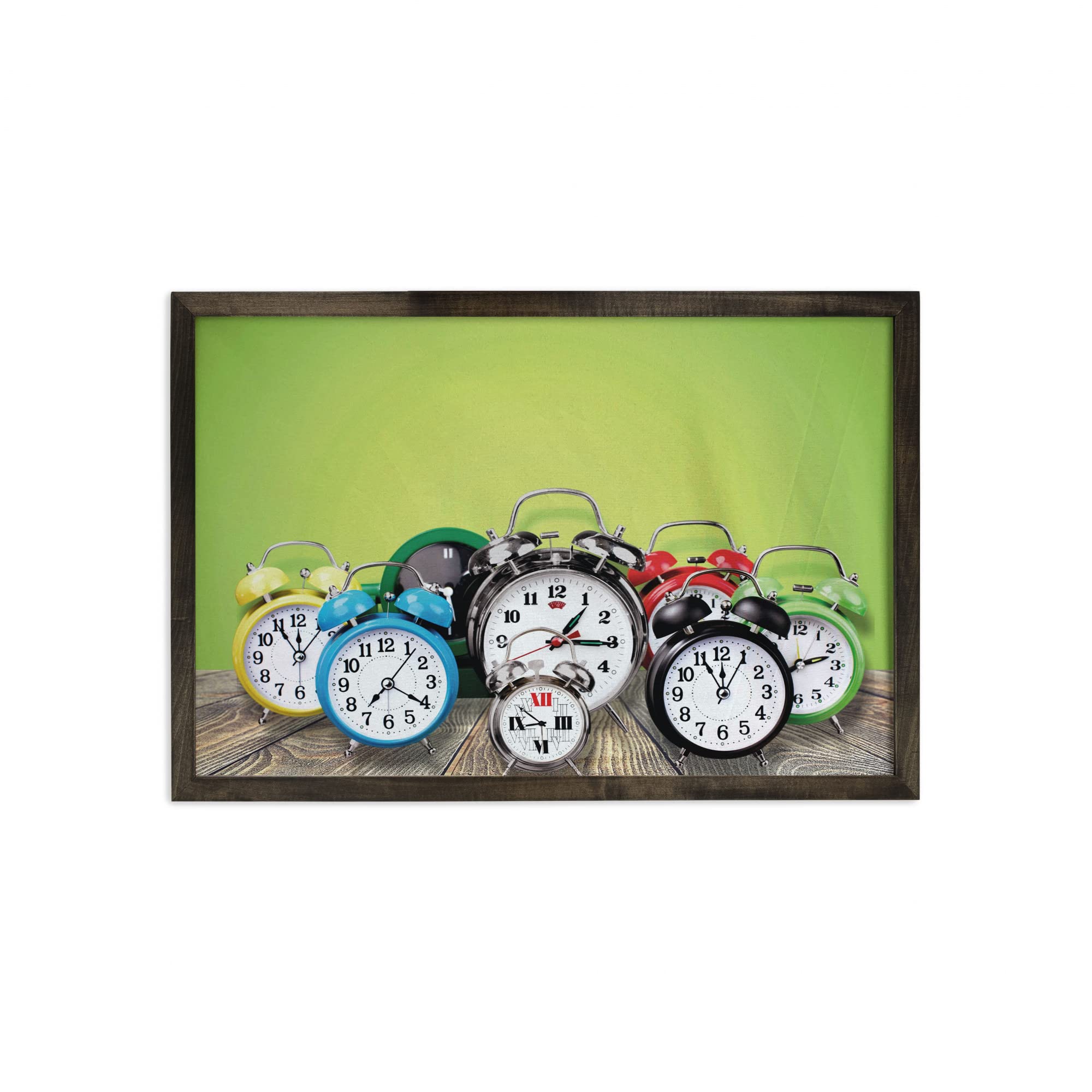 Ambesonne Vintage Alarm Clocks Wall Art - 35