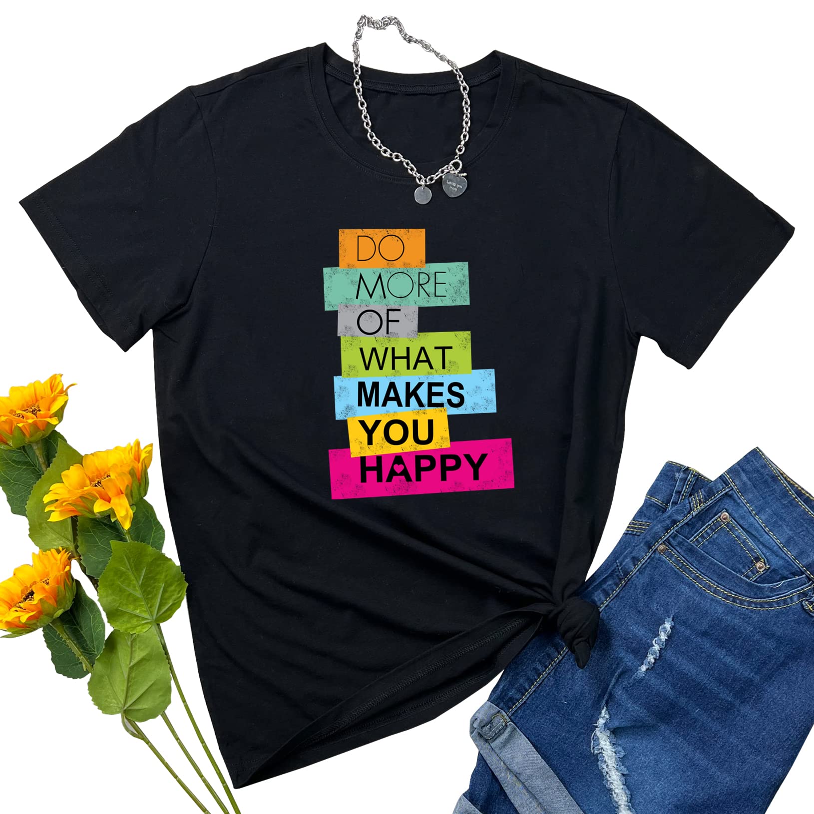 BLACKOO Women's Graphic Soft T-Shirts - Cute Casual Tees for Everyday Wear | Perfect for Outfits, Lounge, and Street Style