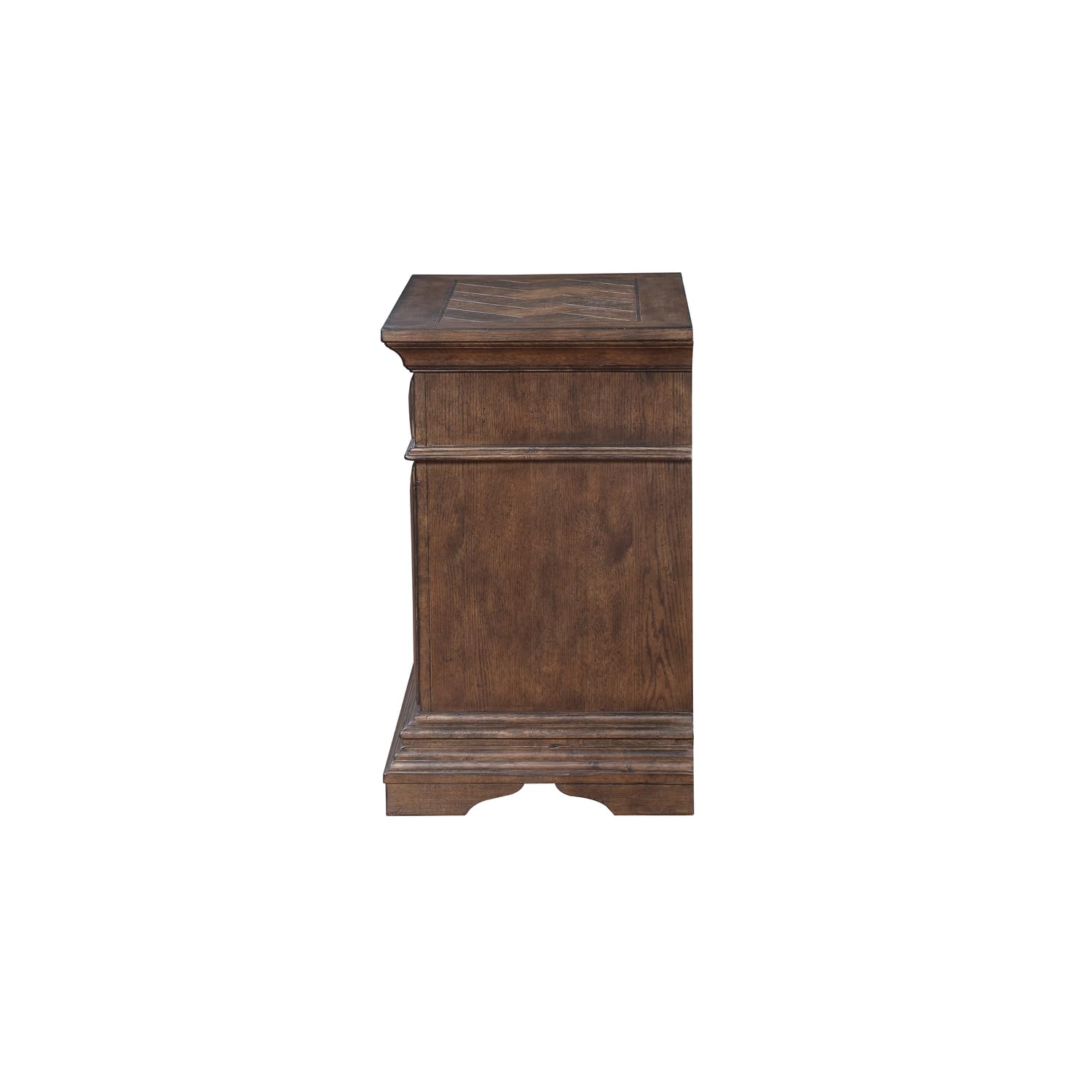 New Classic Furniture Mar Vista Nightstand - Solid Walnut Wood Bedside Table for Bedroom, Living Room & Guest Room | Stylish Storage with Drawer & Shelf