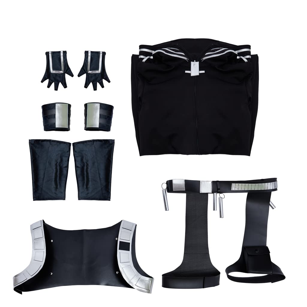 iSHOWcos My Hero Academia World Heroes Mission Cosplay Costume - Black Winter Battle Suit for Anime Conventions & Halloween Cosplay