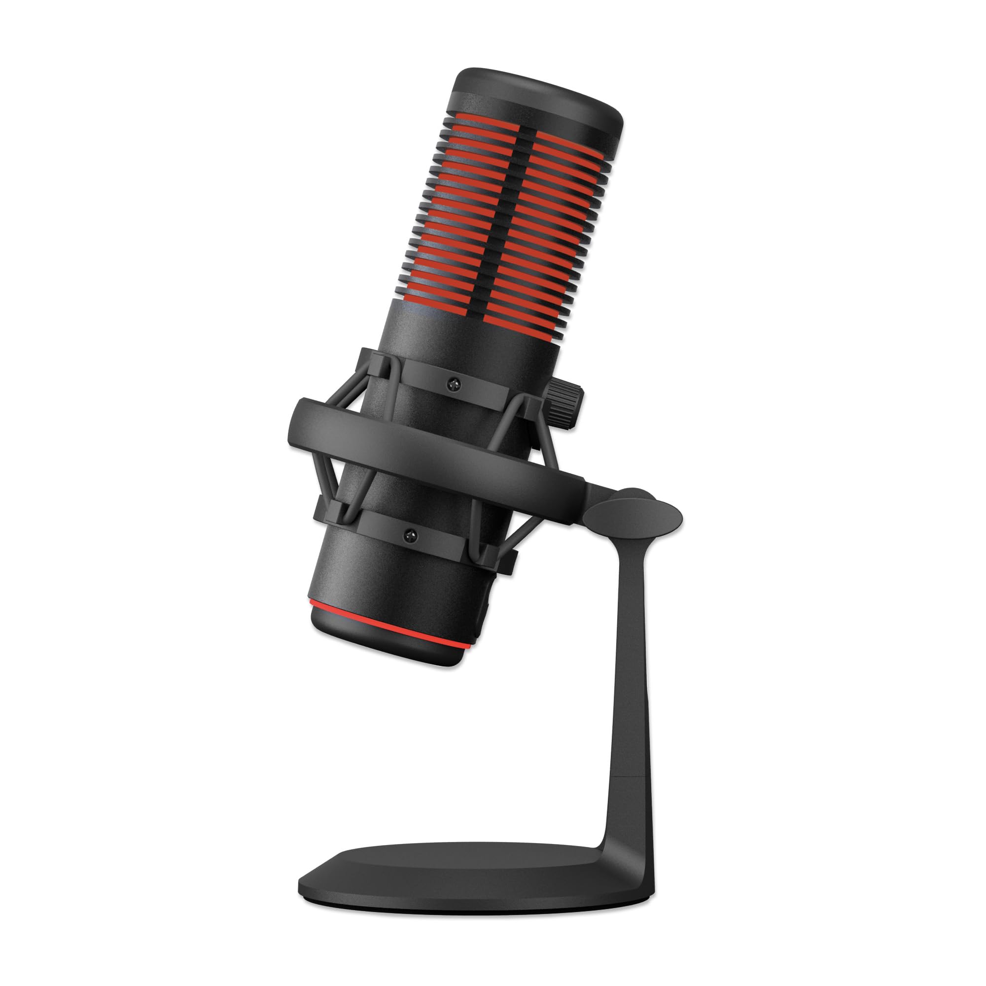 RGB USB Gaming Microphone with Noise Cancellation for PC, PS4, PS5 & Mac - Anti-Vibration Shock Mount for Streaming, Podcasts, YouTube & Discord - Perfect for Professional Gaming & Content Creation