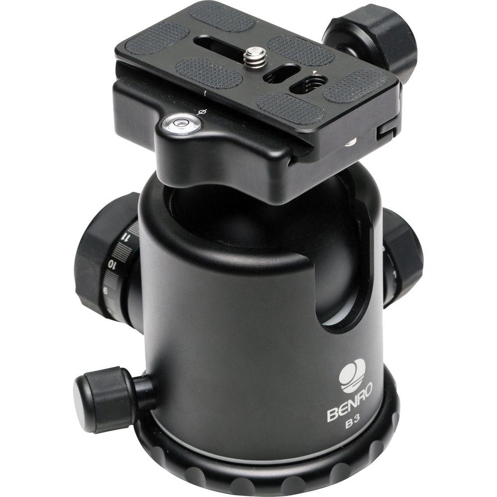 Benro B3 Professional Triple Action Ball Head for DSLR Cameras - Perfect for Photography, Videography, and Travel Shooting