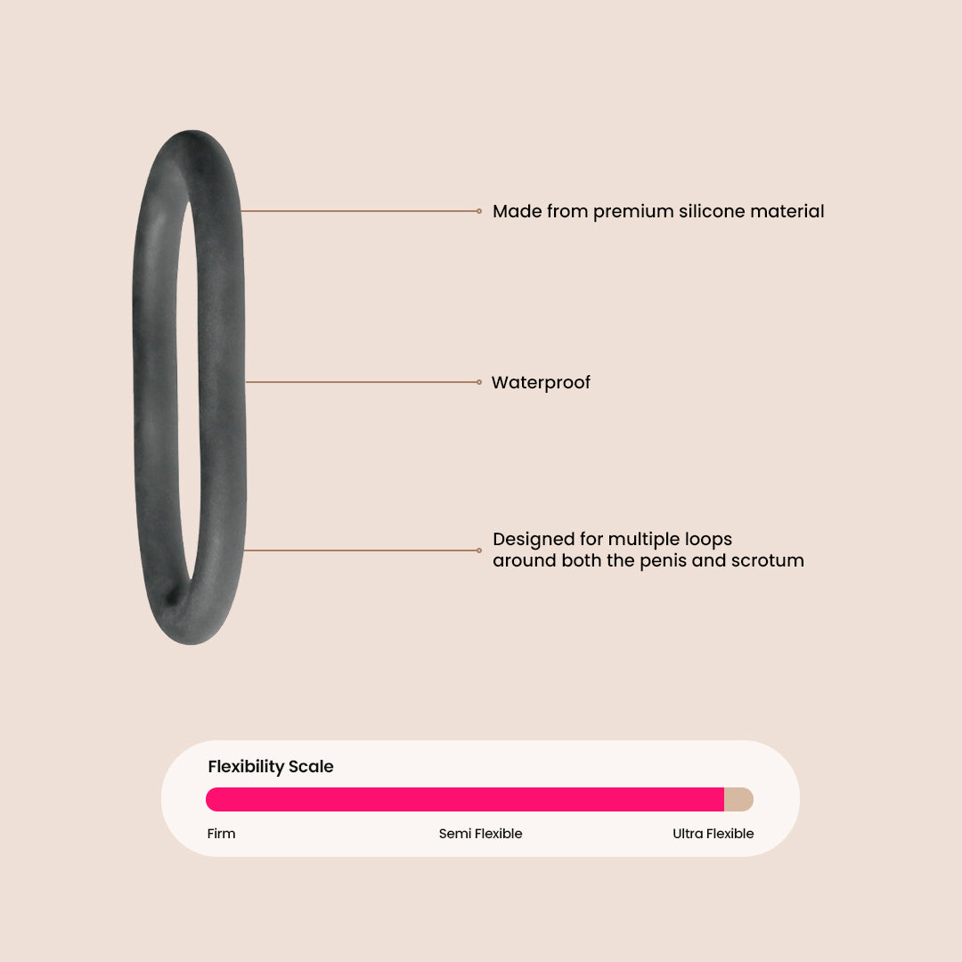 XPLAY® 6, 9 and 12 Ultra Wrap Ring Pack - Customizable Penis Ring for Enhanced Pleasure | Cock Ring Set for Couples, Men's Health & Intimate Play | Perfect for Spicing Up Your Sex Life & Improving Erections