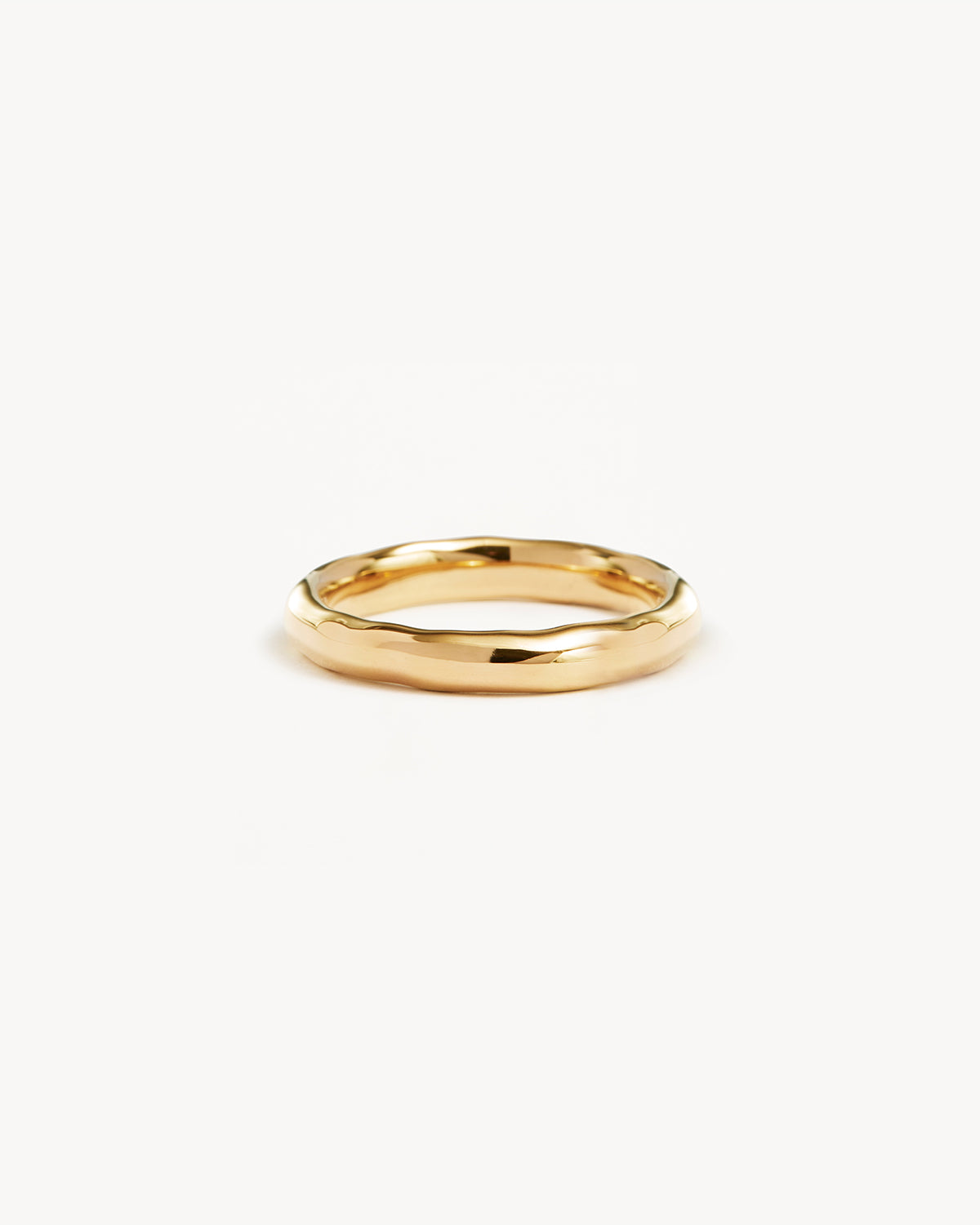 18K Gold Vermeil Lover Medium Ring - Elegant Couple Band for Anniversary, Wedding & Valentine's Day Gift - Perfect for Romantic Occasions & Special Moments