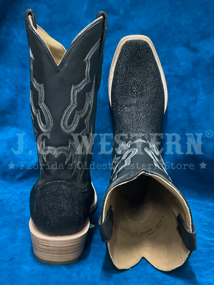 Men's Corral A4423 Stingray Embroidery Western Boots - Black Cowboy Boots for Riding, Country Dancing & Rodeo Events