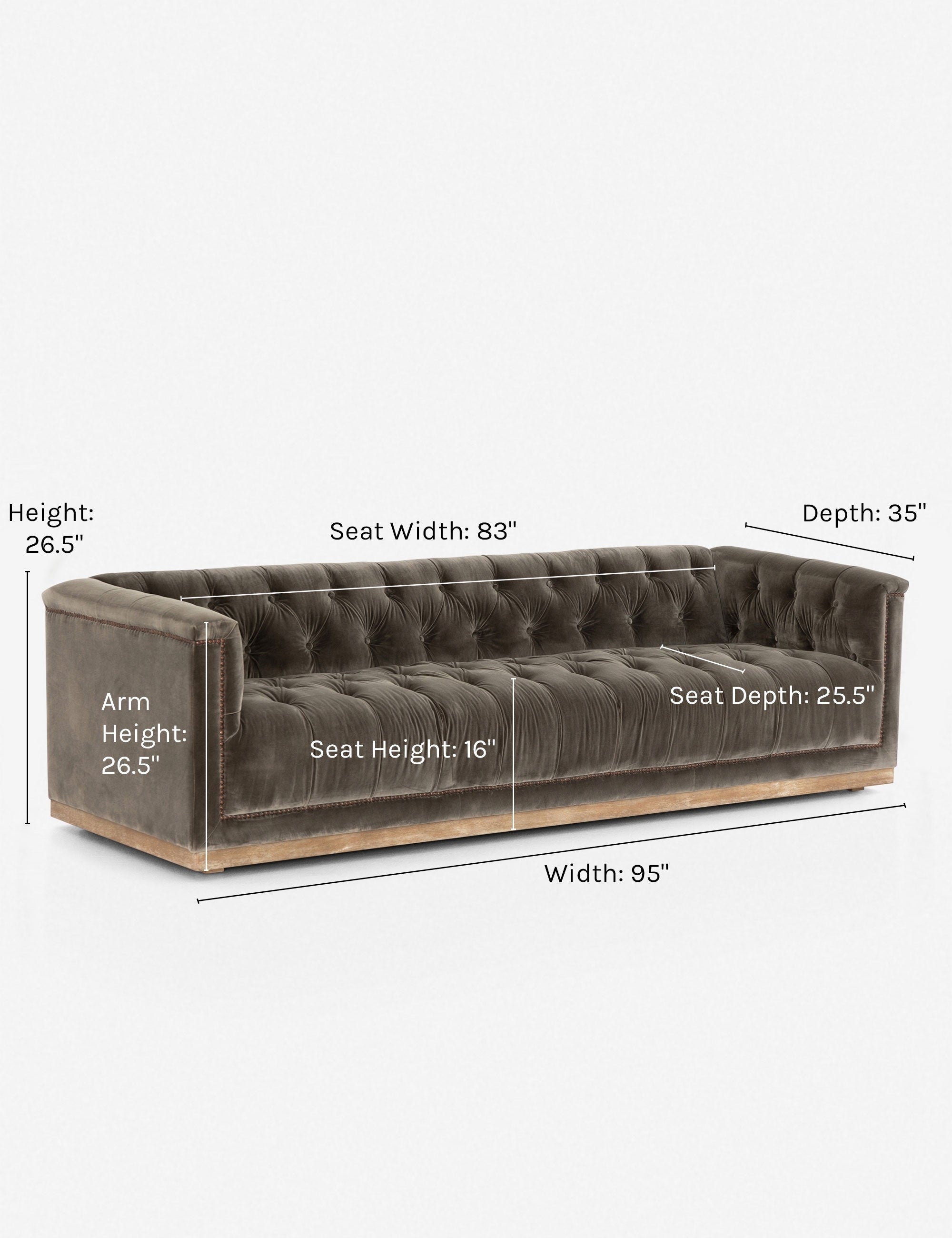 Afia Sofa in Sapphire Birch - Modern Living Room Furniture for Home & Office Comfort