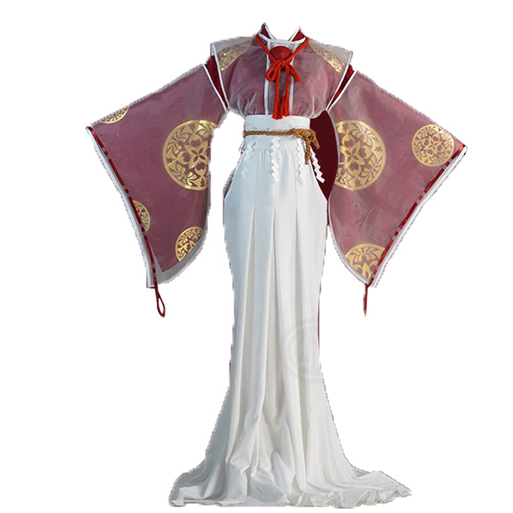 Anime Identity V Michiko Cosplay Costume - Geisha Third Anniversary New Skin Kimono Halloween Uniform Outfit for Cosplay, Halloween Parties & Anime Conventions
