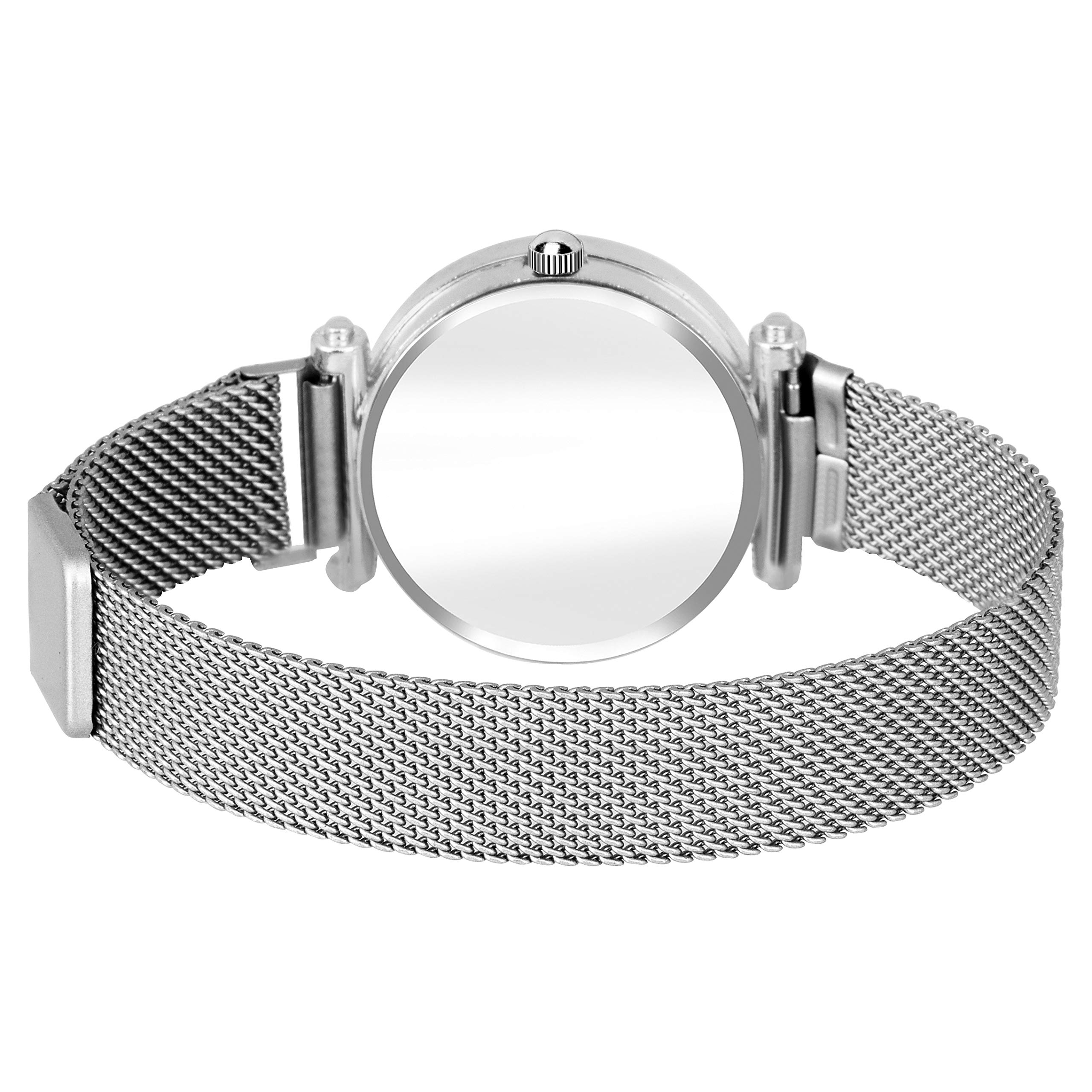 Niyati Nx Luxury Mesh Magnet Buckle Starry Sky Quartz Watch for Women - Elegant Analog Wristwatch with Mysterious Design, Perfect for Daily Wear, Office, Parties & Special Occasions