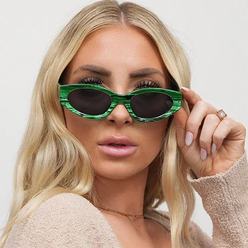 Kat x Money Moves Green Prescription Glasses - Stylish & Comfortable Eyewear for Work, Driving, and Outdoor Activities