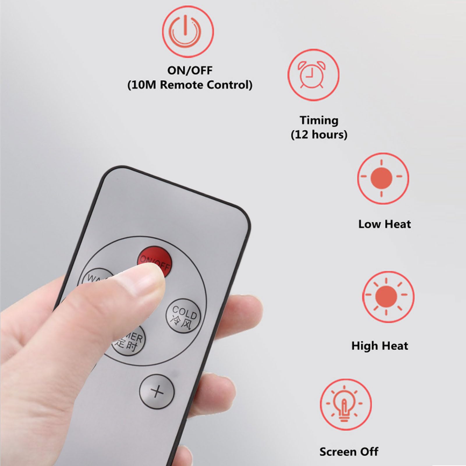 Mini Air Conditioner & Heater with Remote Control - Wall Mount AC Unit for Bedroom & Living Room | Portable Cooling & Heating Solution for Small Spaces