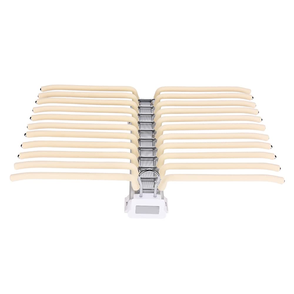 22-Arm Steel Pull-Out Pants Hanger Rack - Space Saving Multifunctional Wardrobe Organizer for Clothes & Trousers | Perfect for Bedroom, Closet & Shopping Mall Storage | Durable Indoor Garment Storage Solution