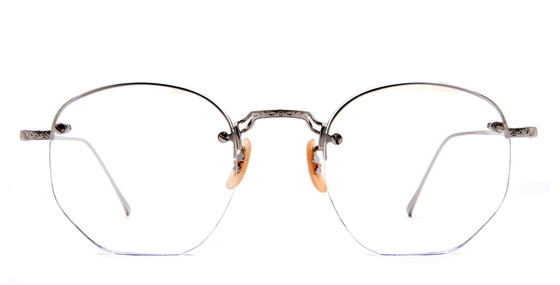 Vintage Metal Gatsby Eyeglasses - Classic Retro Round Frame Glasses for Men & Women - Perfect for Costume Parties, Halloween, and 1920s Themed Events