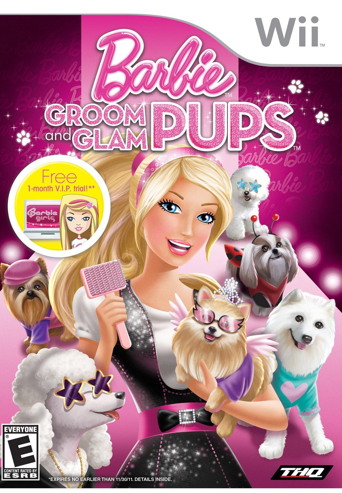 Barbie Groom and Glam Pups Wii Game - Fun Pet Grooming & Styling Adventure for Kids - Perfect for Family Game Night & Birthday Gifts