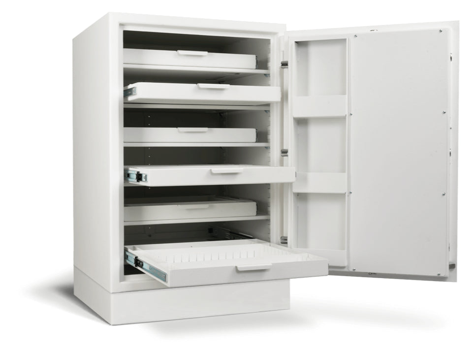 AMSEC NARCO3824 Narcotics Pharmacy Safe with 6 Roll Out Trays - Secure Storage for Medications, Drugs & Valuables - Ideal for Pharmacies, Hospitals & Medical Offices