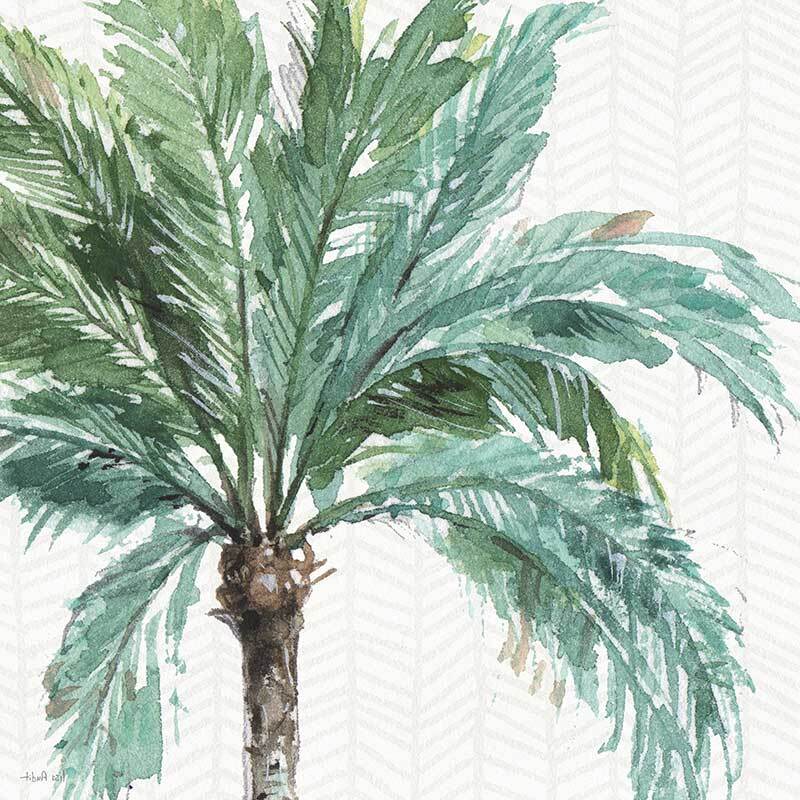 Date Palm Canvas Art Print - Tropical Beach Wall Decor for Living Room, Bedroom & Office